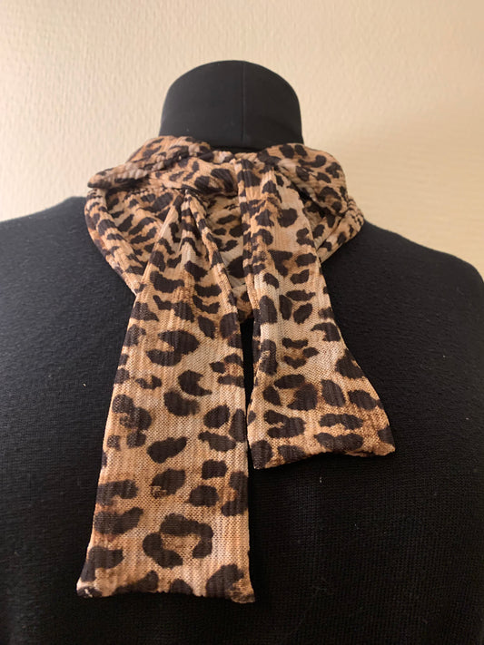 Foulard col #6 Maille léopard