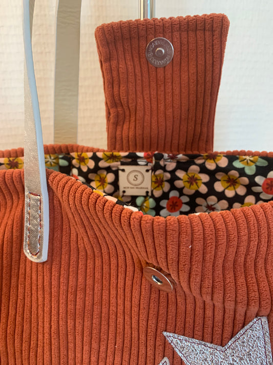 Twin#2 sac cabas velours MODELE UNIQUE