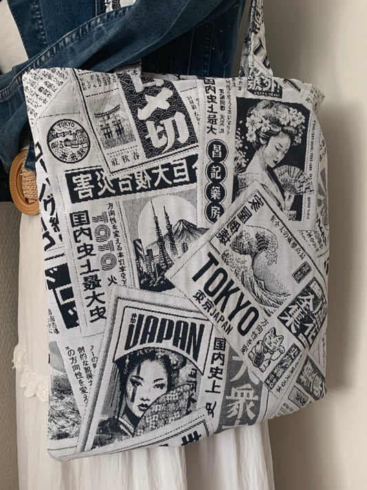 Tote Bag Voyage en Asie. Modéle UNIQUE
