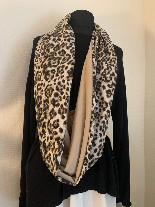 Sauvage Double snood voile RÉVERSIBLE MODELE UNIQUE