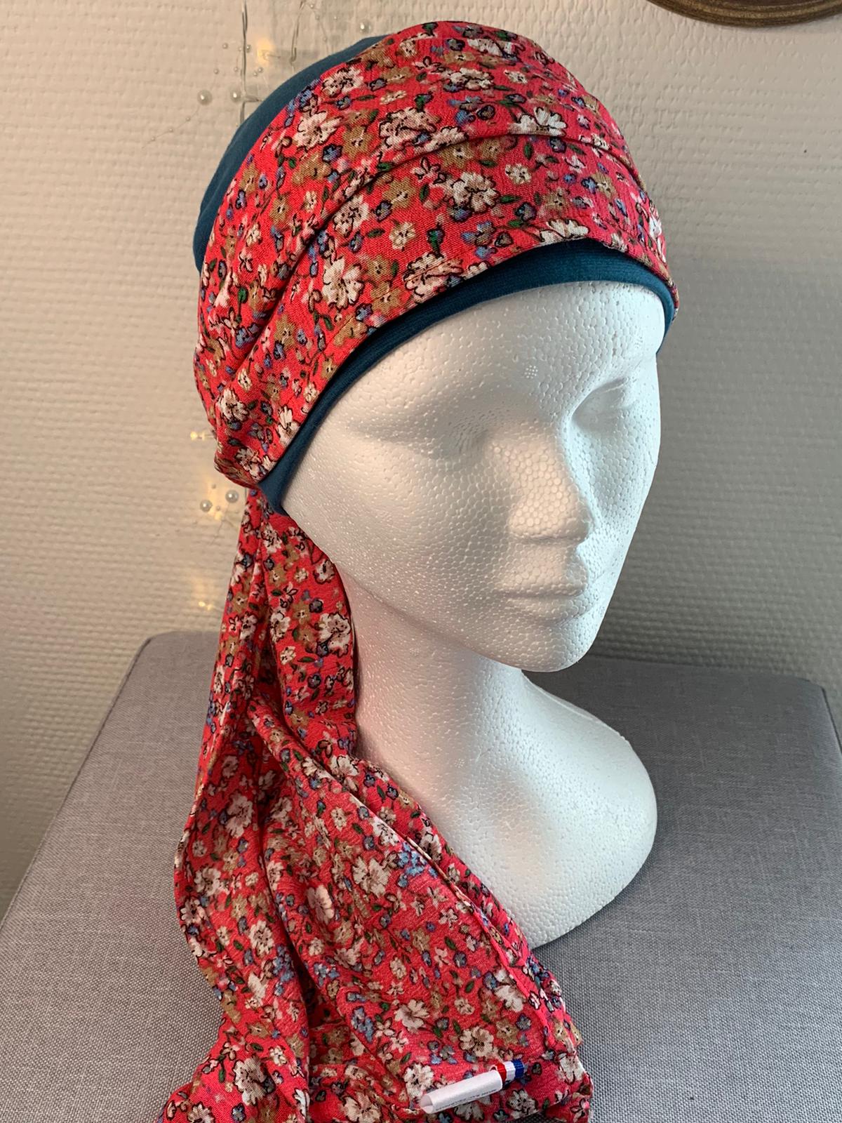Sublimant 45 Ensemble bonnet de chimiothérapie/ Alopécie et son foulard