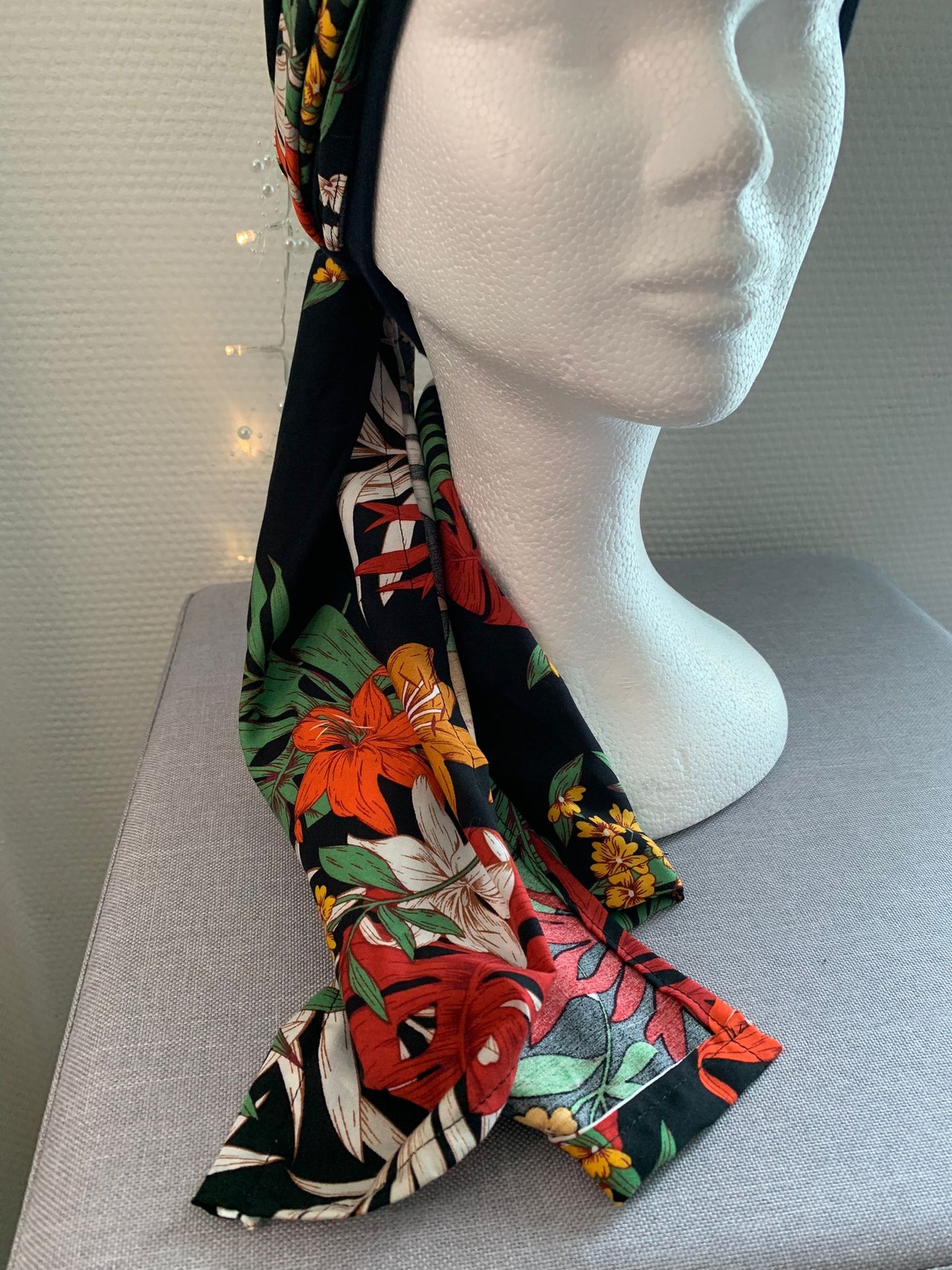 Sublimant 38.N Ensemble bonnet de chimiothérapie/ Alopécie et son foulard
