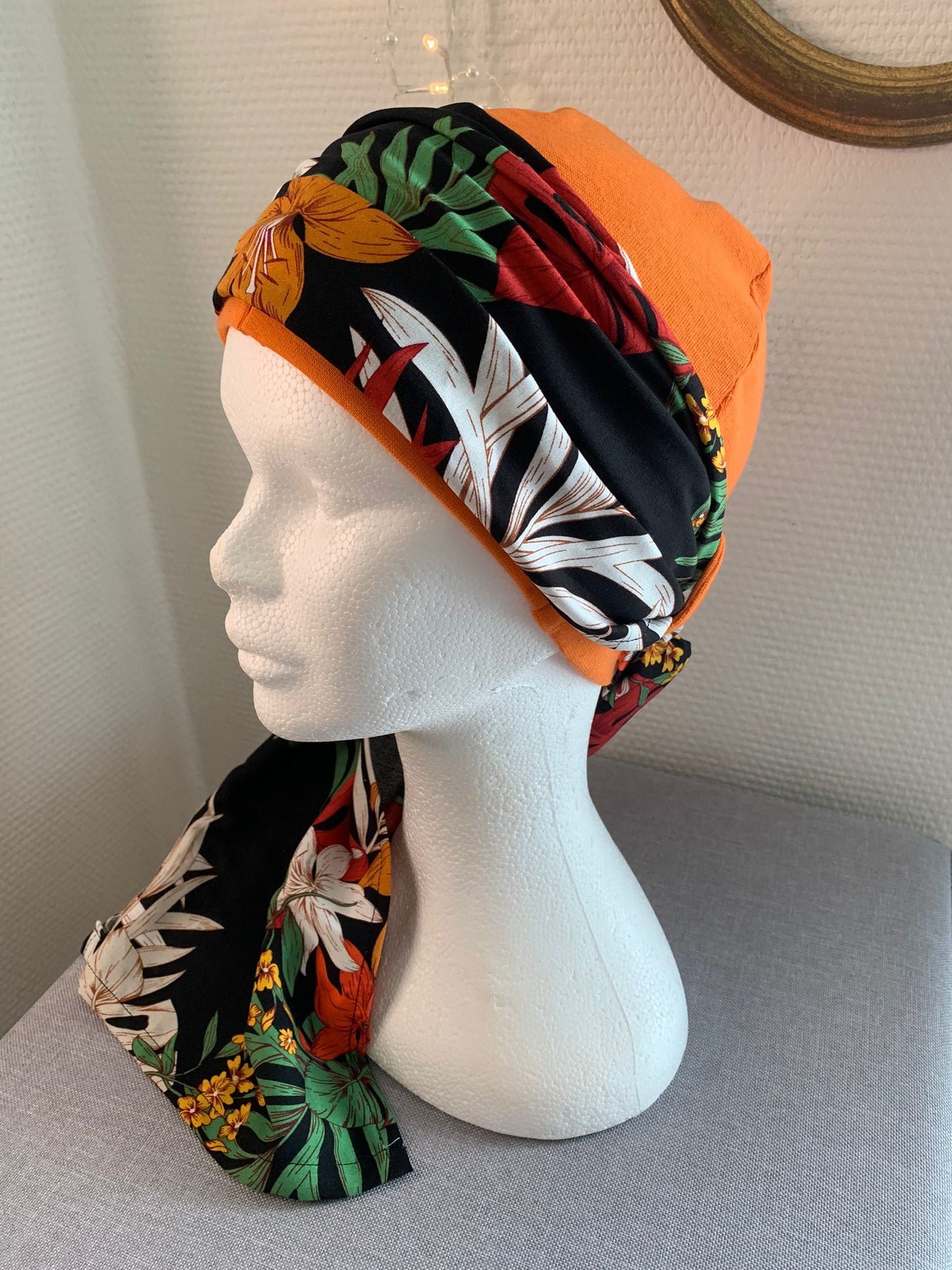 Sublimant 38.O Ensemble bonnet de chimiothérapie/ Alopécie et son foulard