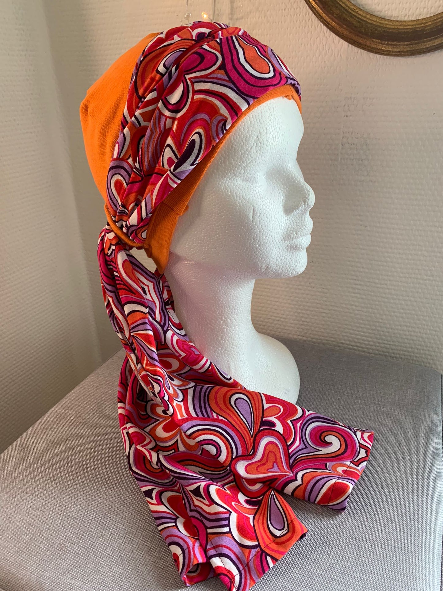 Sublimant 39.O Ensemble bonnet de chimiothérapie/ Alopécie et son foulard