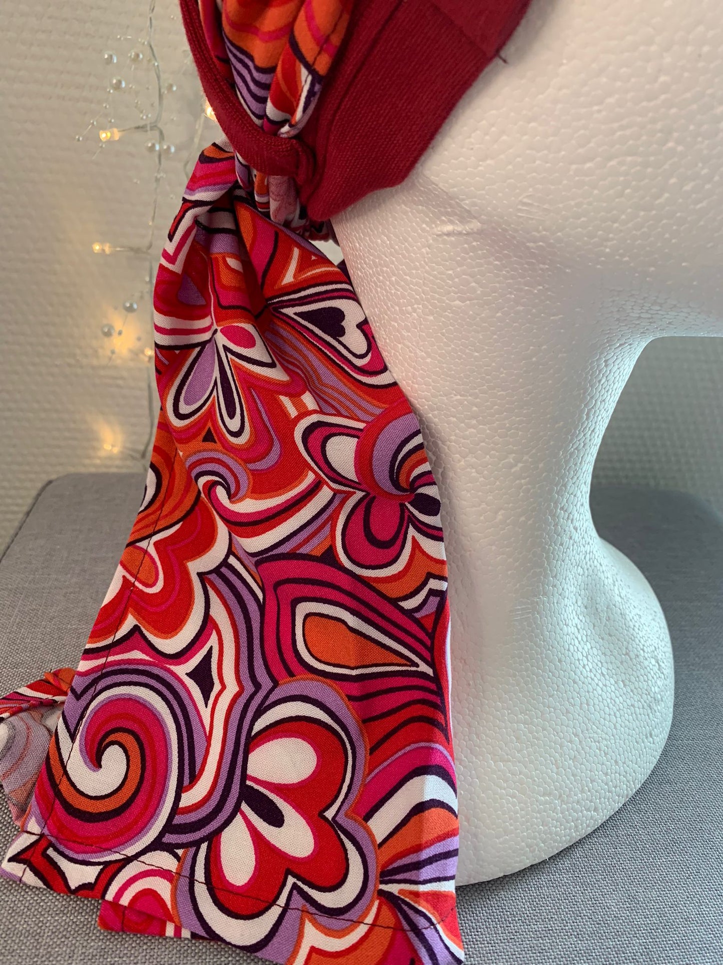 Sublimant 39.G Ensemble bonnet de chimiothérapie/ Alopécie et son foulard