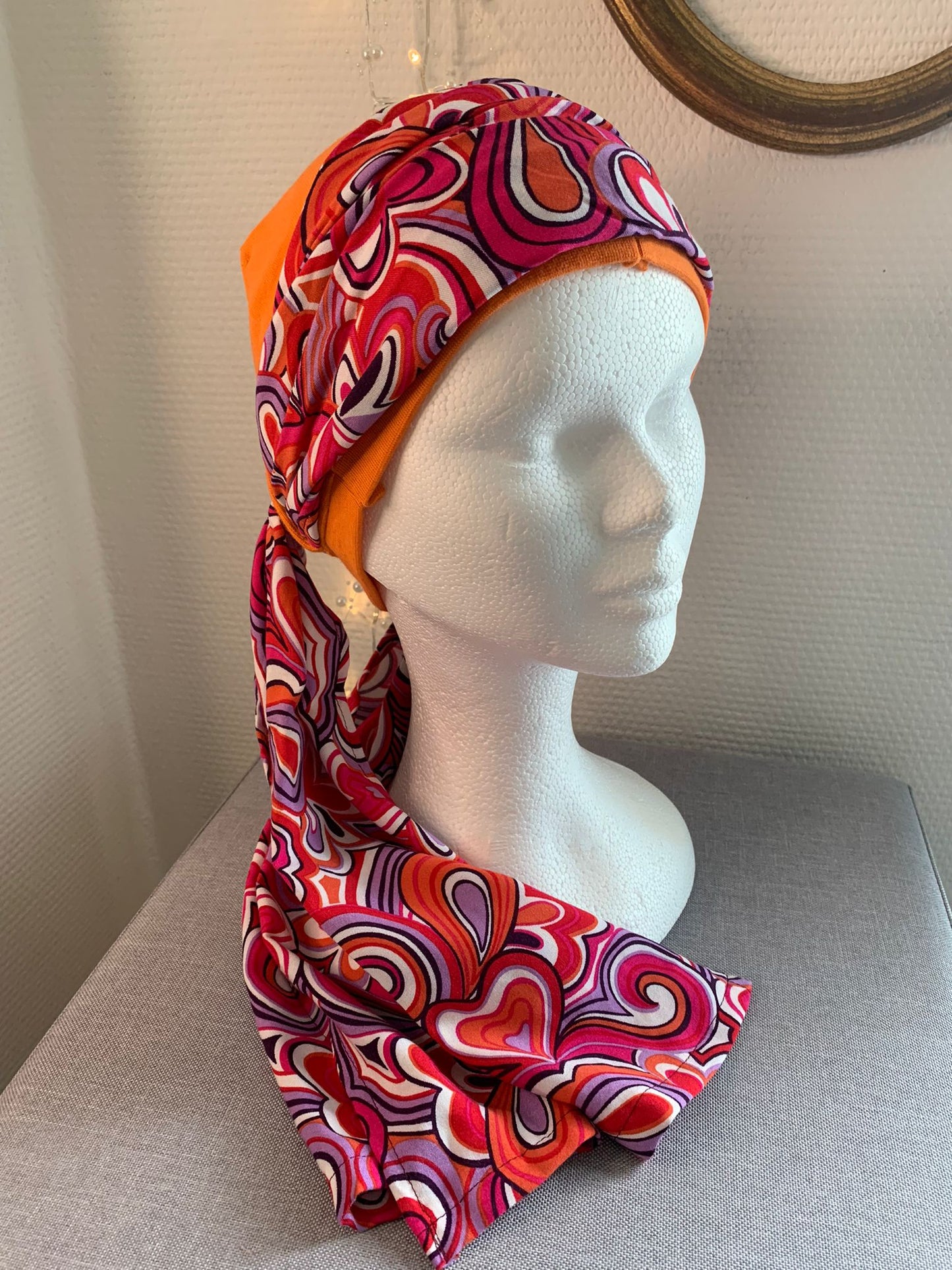 Sublimant 39.O Ensemble bonnet de chimiothérapie/ Alopécie et son foulard