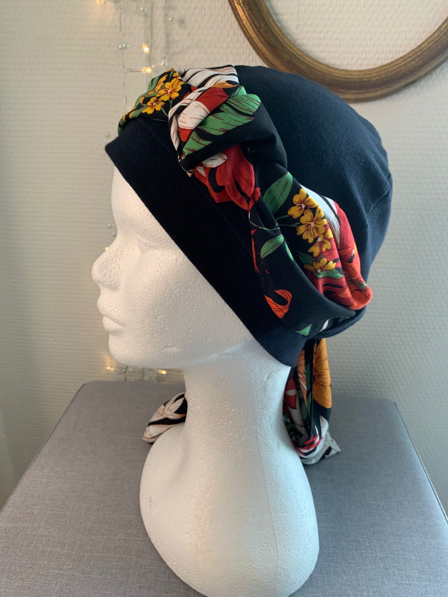 Sublimant 38.N Ensemble bonnet de chimiothérapie/ Alopécie et son foulard