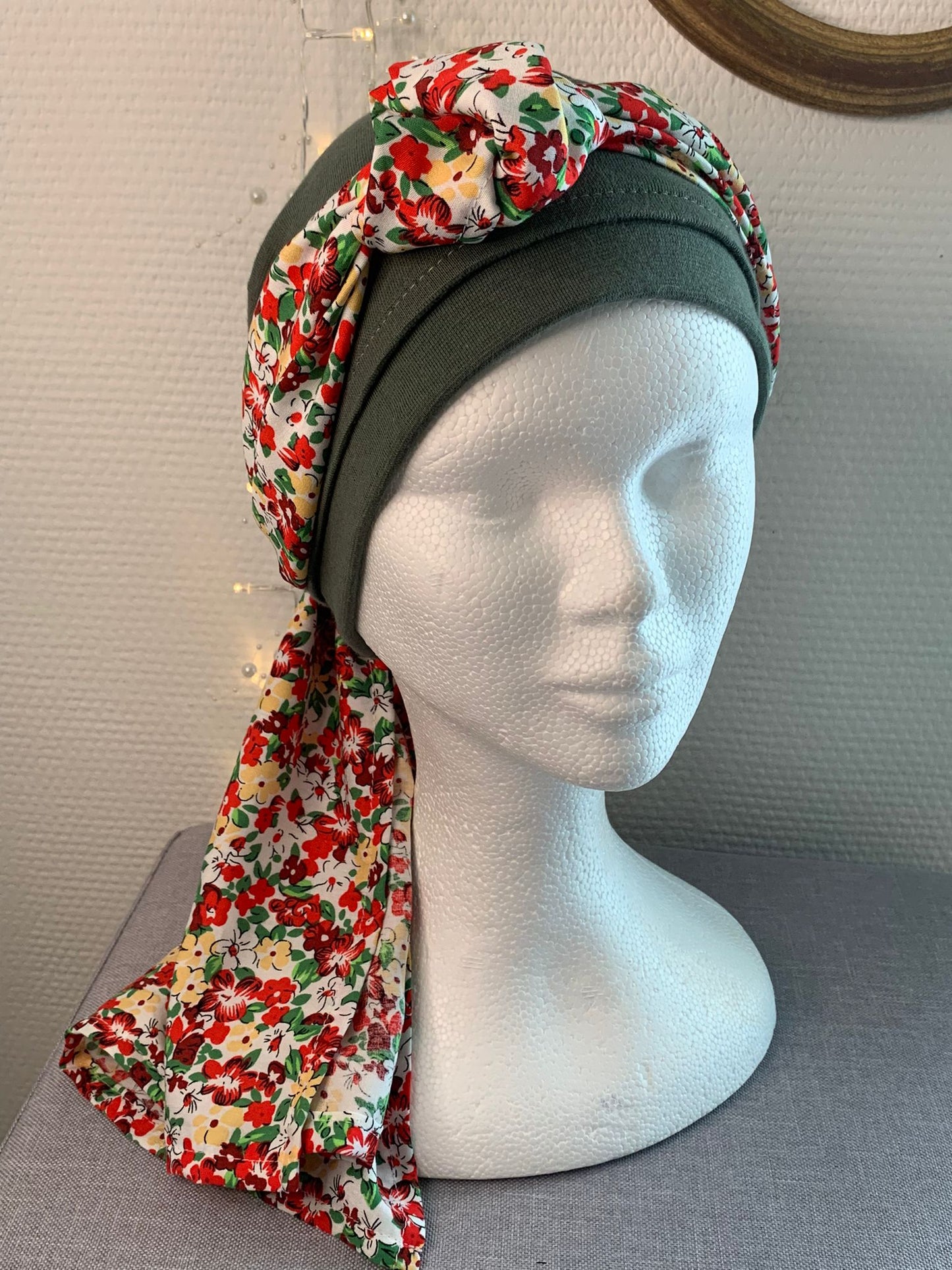 Sublimant 43.V Ensemble bonnet de chimiothérapie/ Alopécie et son foulard