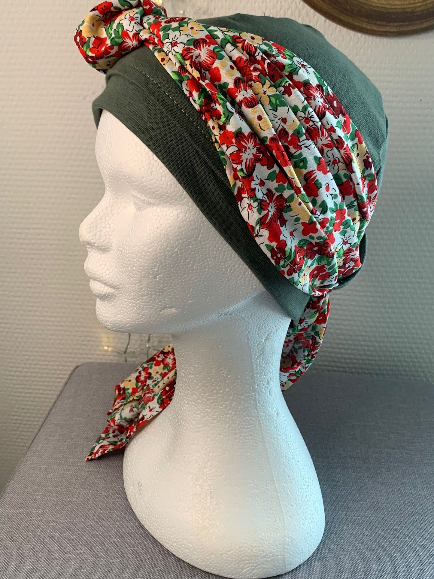 Sublimant 43.V Ensemble bonnet de chimiothérapie/ Alopécie et son foulard