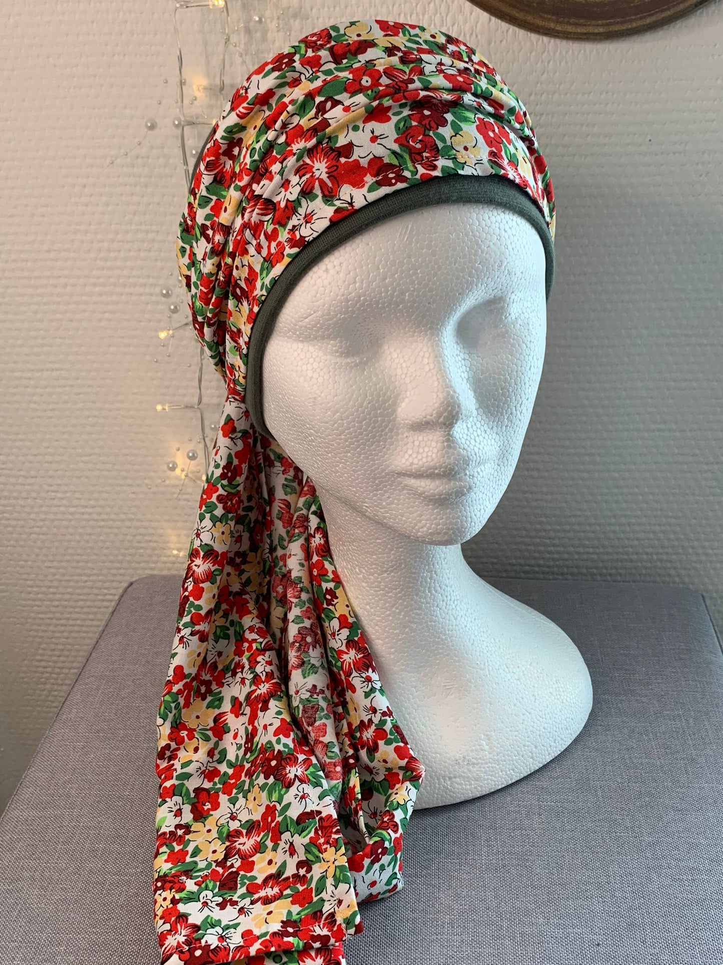 Sublimant 43.V Ensemble bonnet de chimiothérapie/ Alopécie et son foulard
