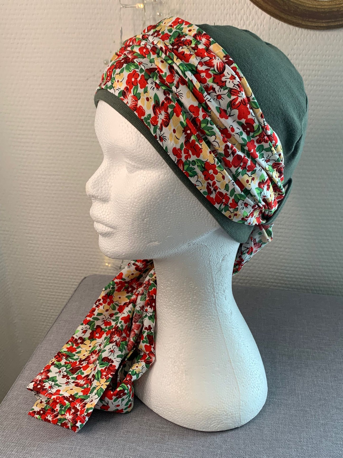 Sublimant 43.V Ensemble bonnet de chimiothérapie/ Alopécie et son foulard