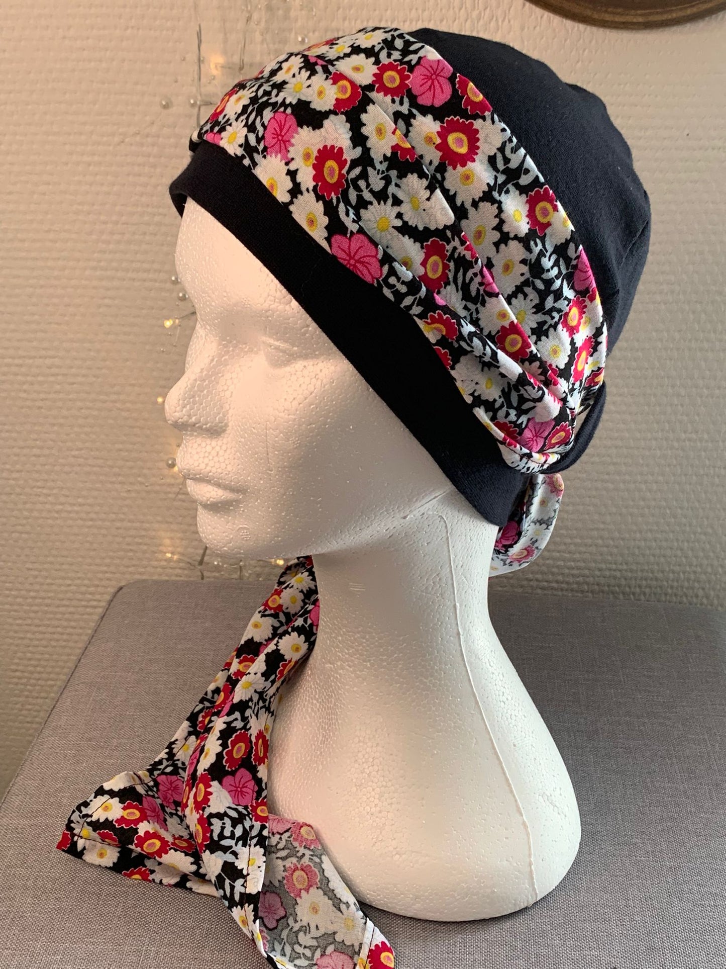 Sublimant 42.N Ensemble bonnet de chimiothérapie/ Alopécie et son foulard