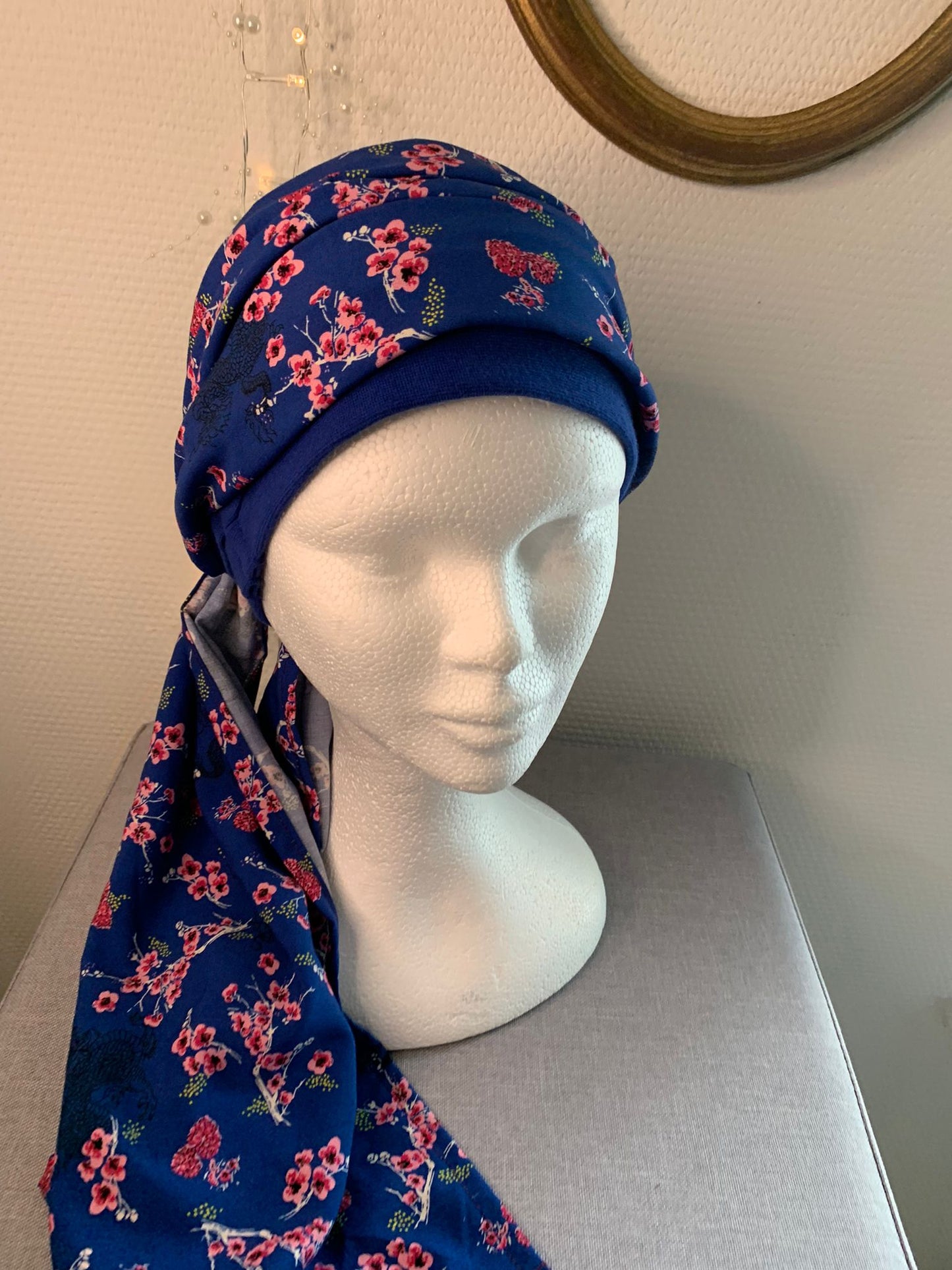 Sublimant 37.B Ensemble Bonnet de chimiothérapie / Alopécie et son foulard