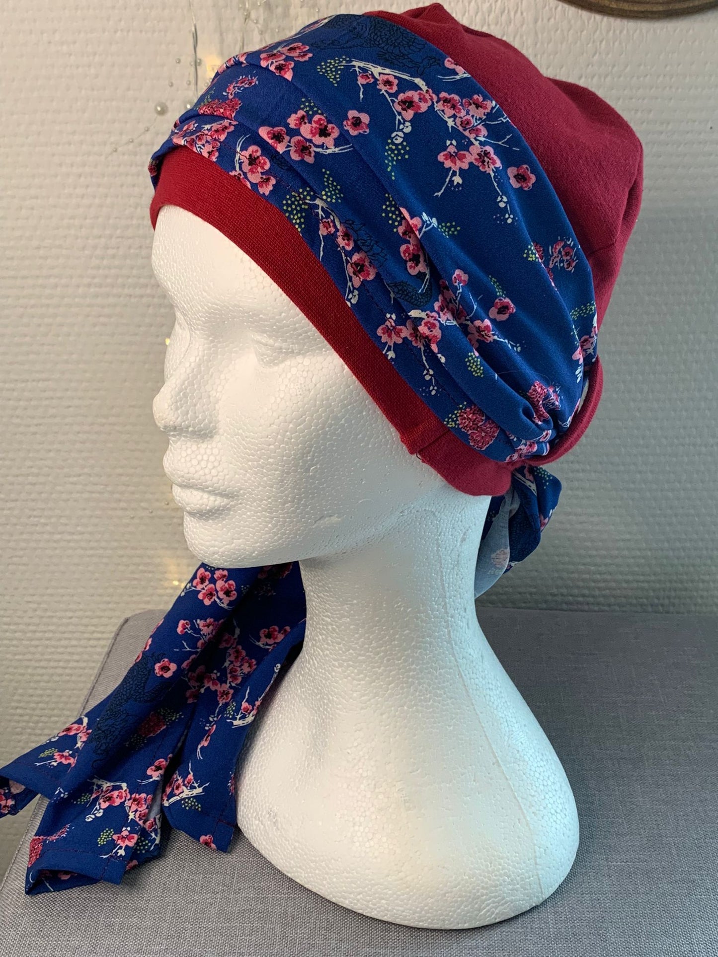 Sublimant 37.G Ensemble bonnet de chimiothérapie/ Alopécie et son foulard