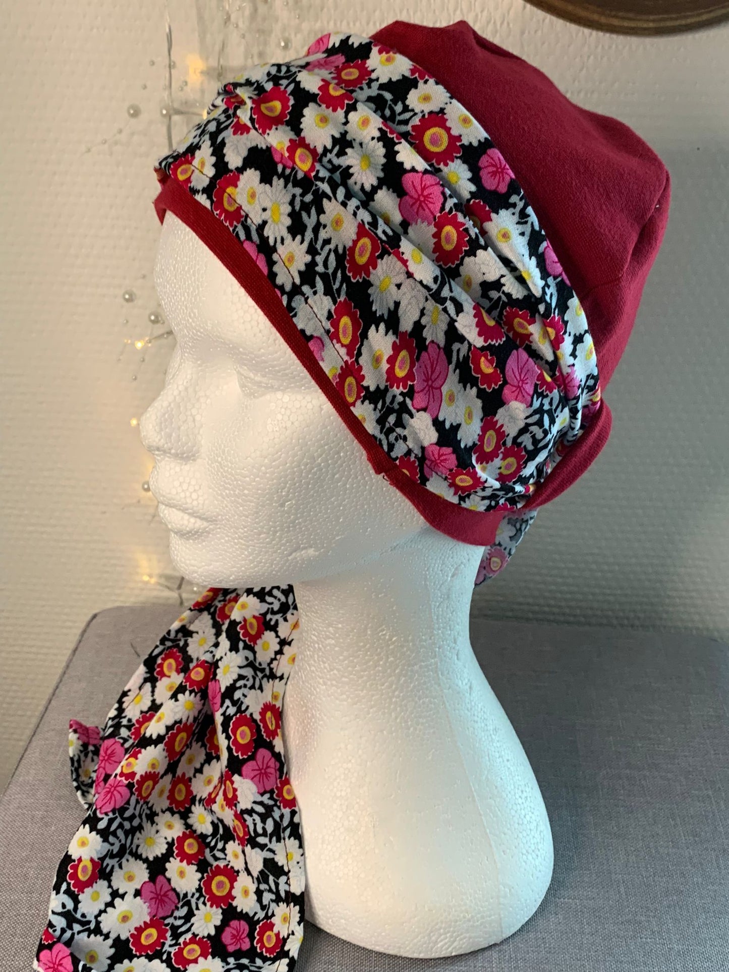 Sublimant 42.G Ensemble bonnet de chimiothérapie / Alopécie et son foulard