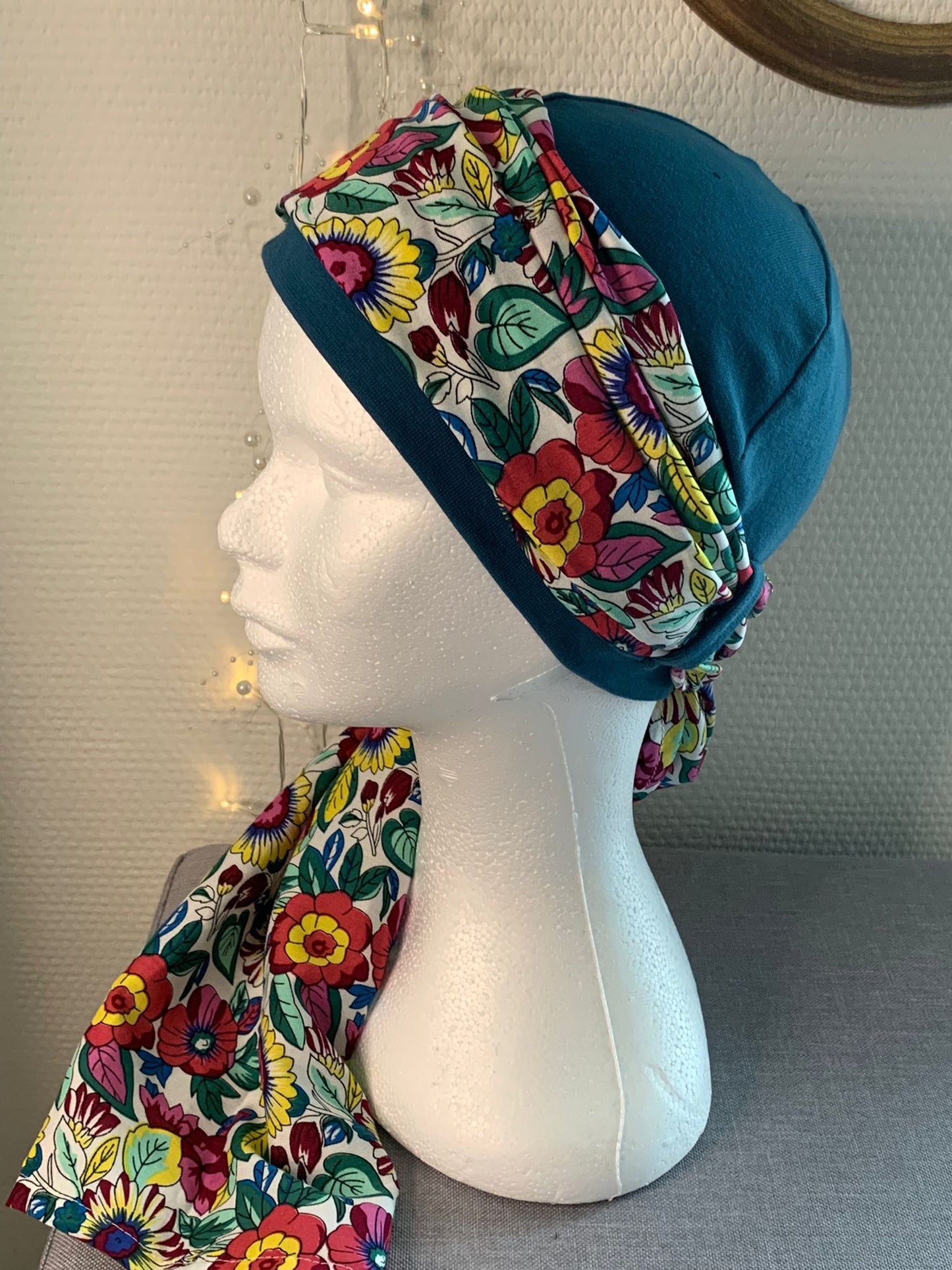 Sublimant 40.B Ensemble bonnet de chimiothérapie/ Alopécie et son foulard