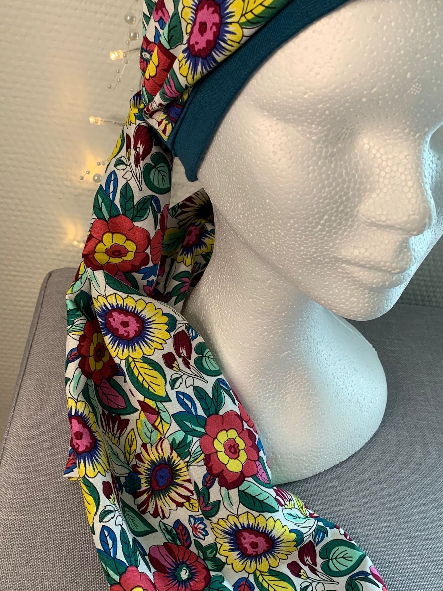 Sublimant 40.B Ensemble bonnet de chimiothérapie/ Alopécie et son foulard