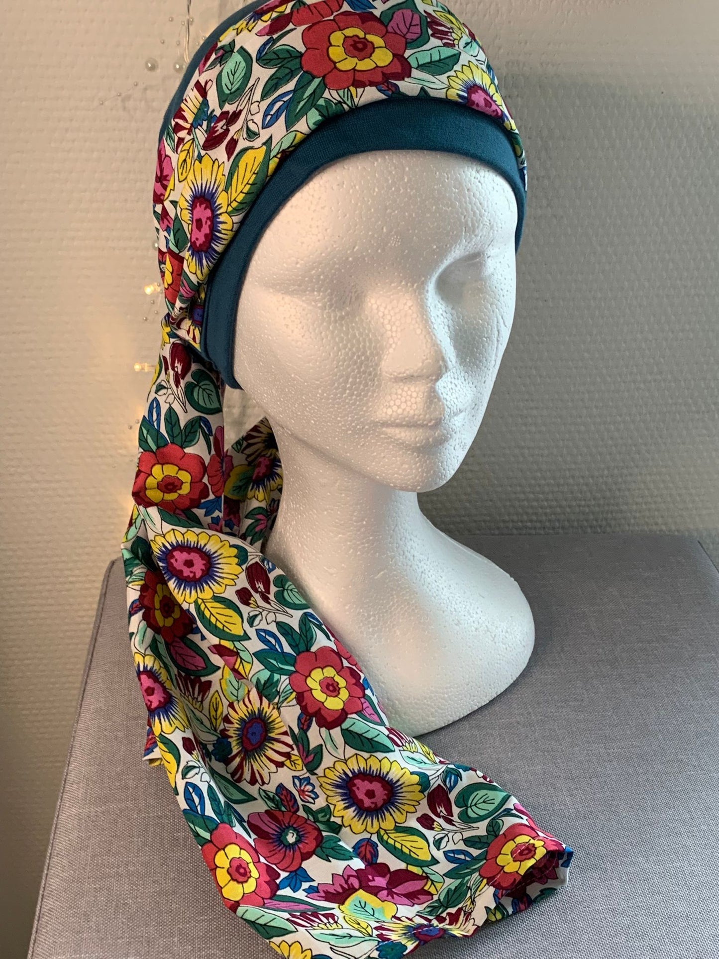 Sublimant 40.B Ensemble bonnet de chimiothérapie/ Alopécie et son foulard