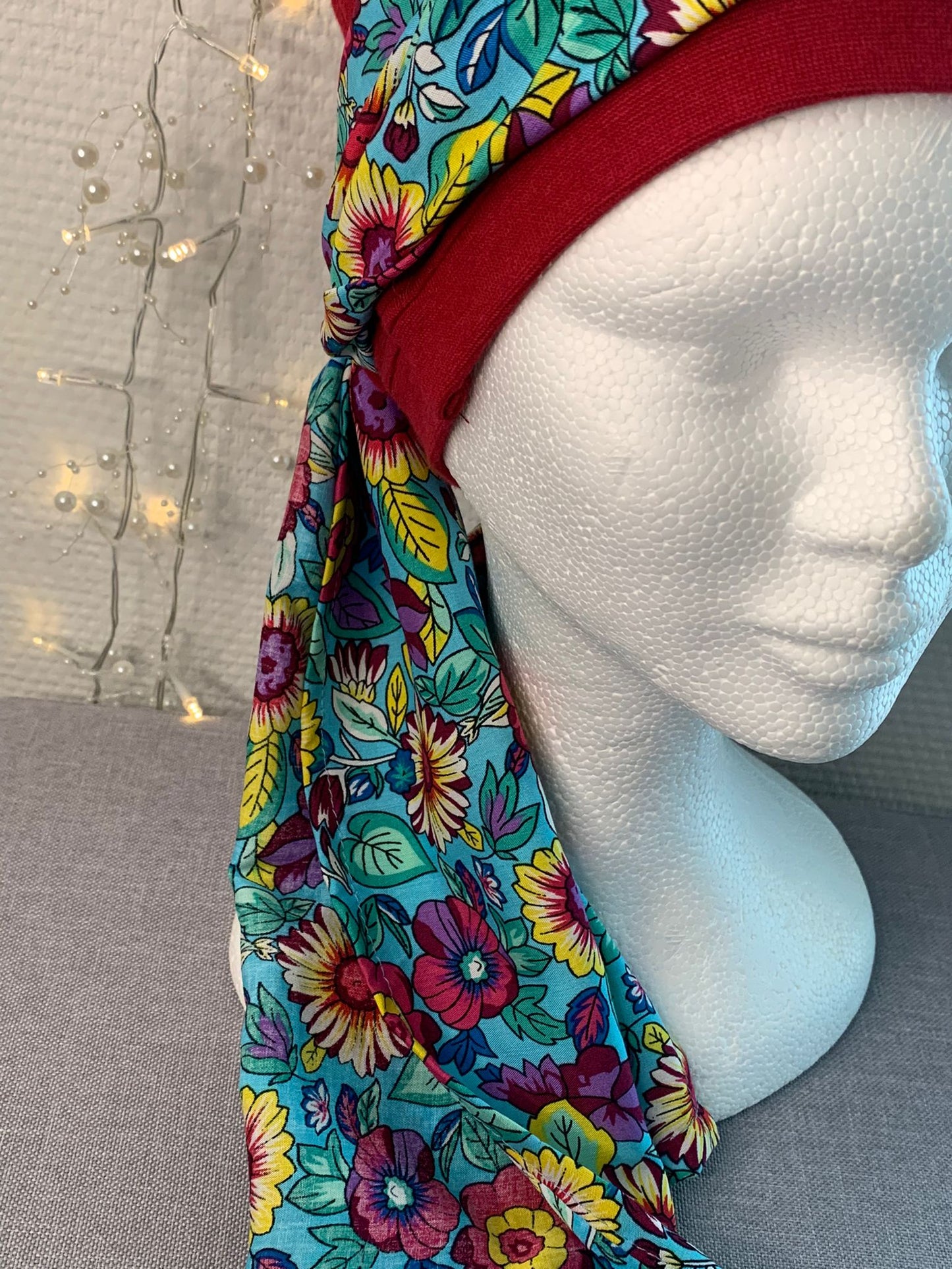 Sublimant 46.G Ensemble bonnet de chimiothérapie/Alopécie et son foulard