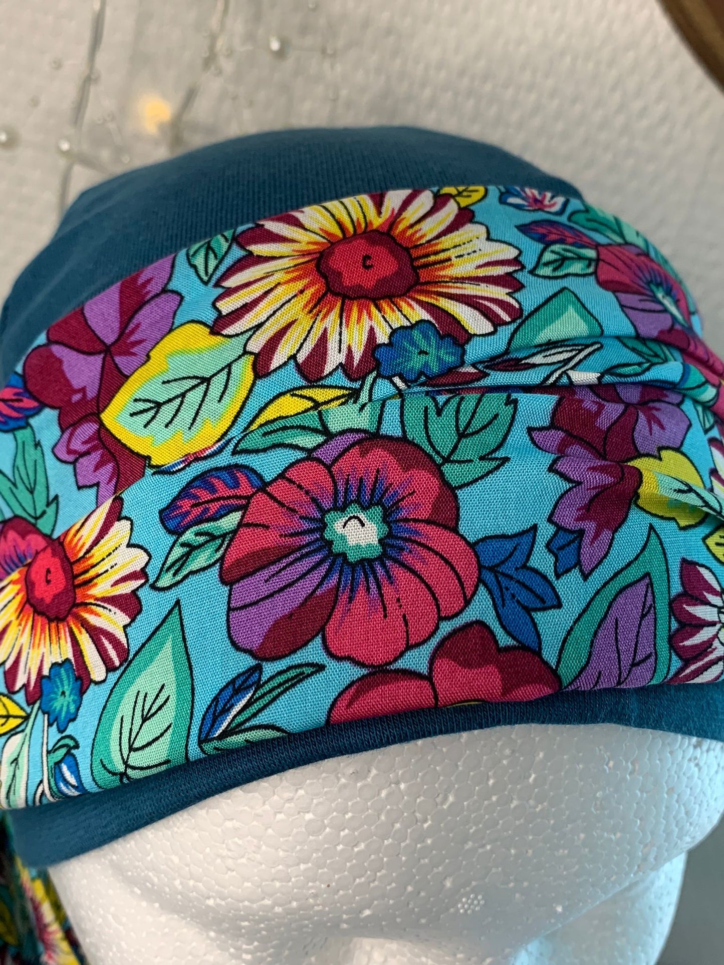 Sublimant 46.B Ensemble bonnet de chimiothérapie/ Alopécie et son foulard