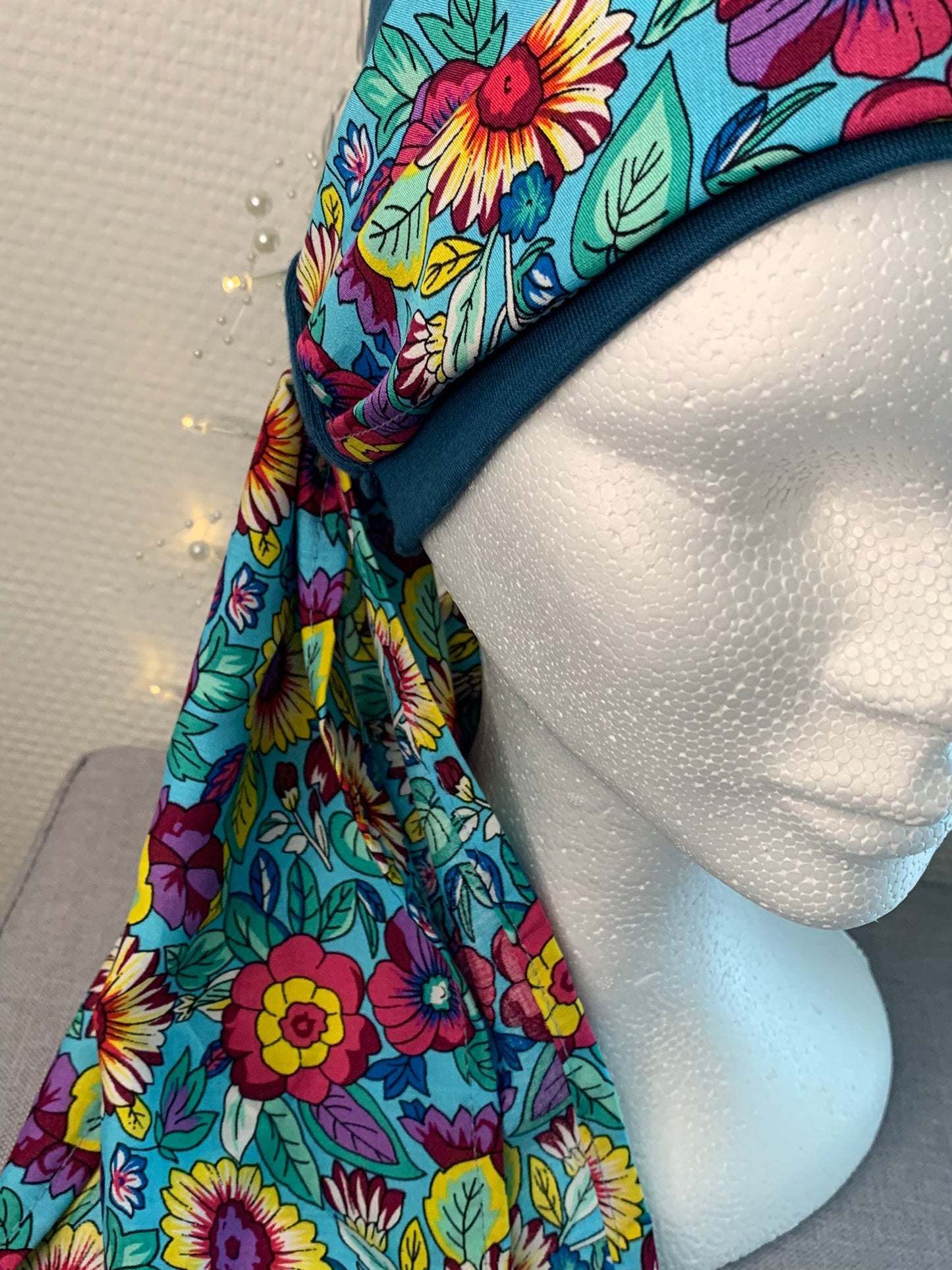 Sublimant 46.B Ensemble bonnet de chimiothérapie/ Alopécie et son foulard