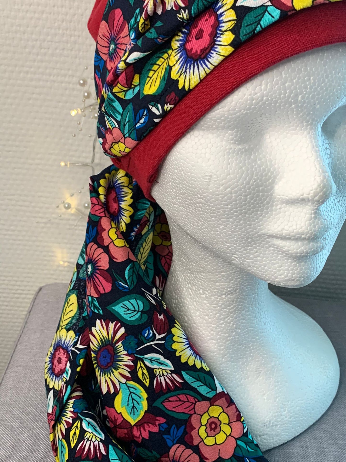 Sublimant 44.G Ensemble bonnet de chimiothérapie/ Alopécie et son foulard