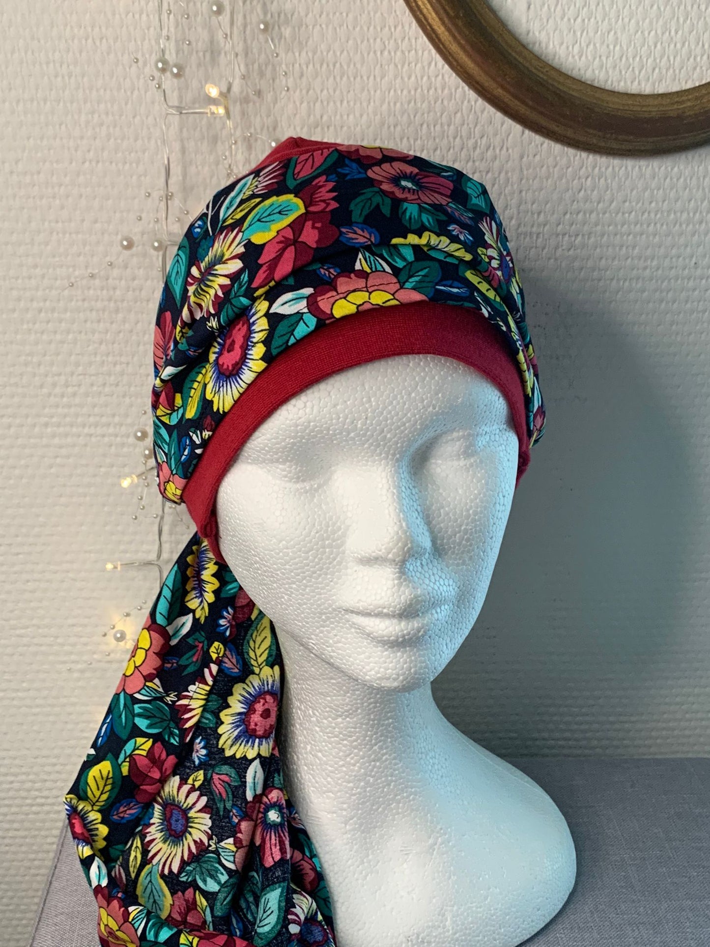 Sublimant 44.G Ensemble bonnet de chimiothérapie/ Alopécie et son foulard