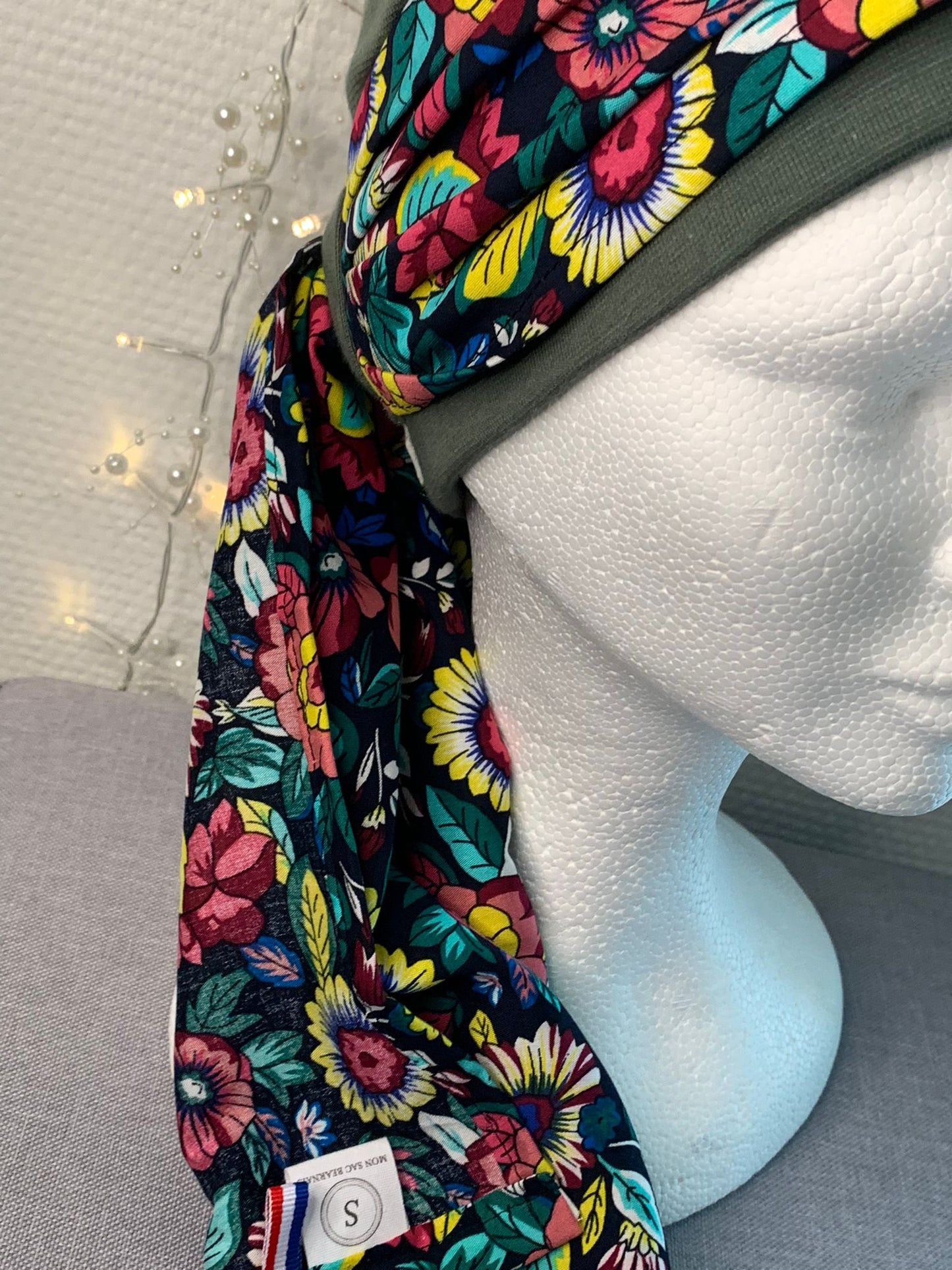 Sublimant 44.V Ensemble bonnet de chimiothérapie/ Alopécie et son foulard