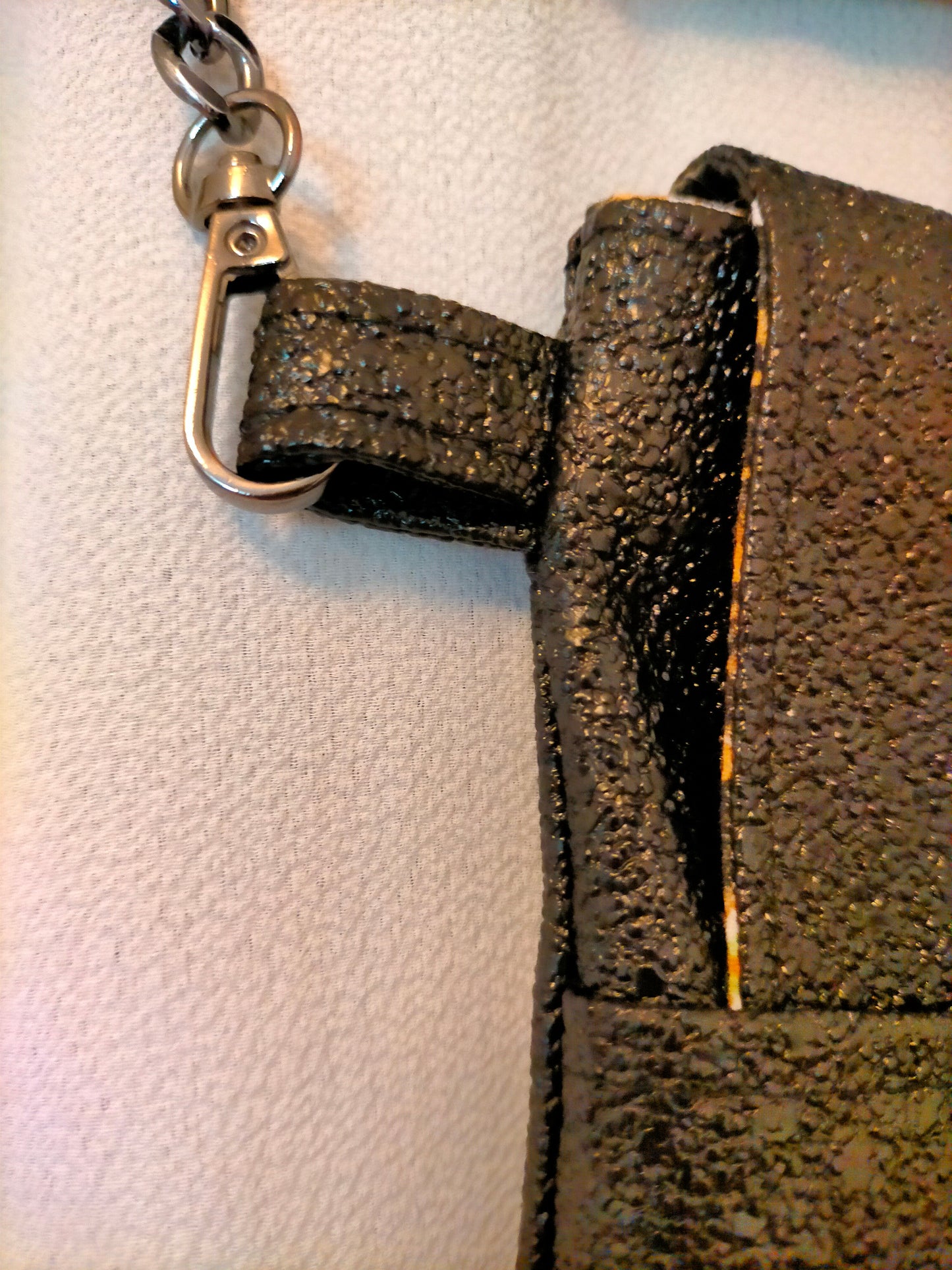 Brillance noire Pochette à bandoulière