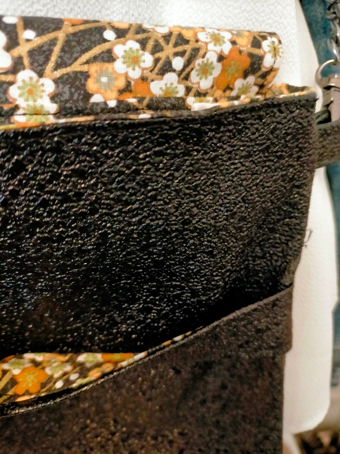 Brillance noire Pochette à bandoulière