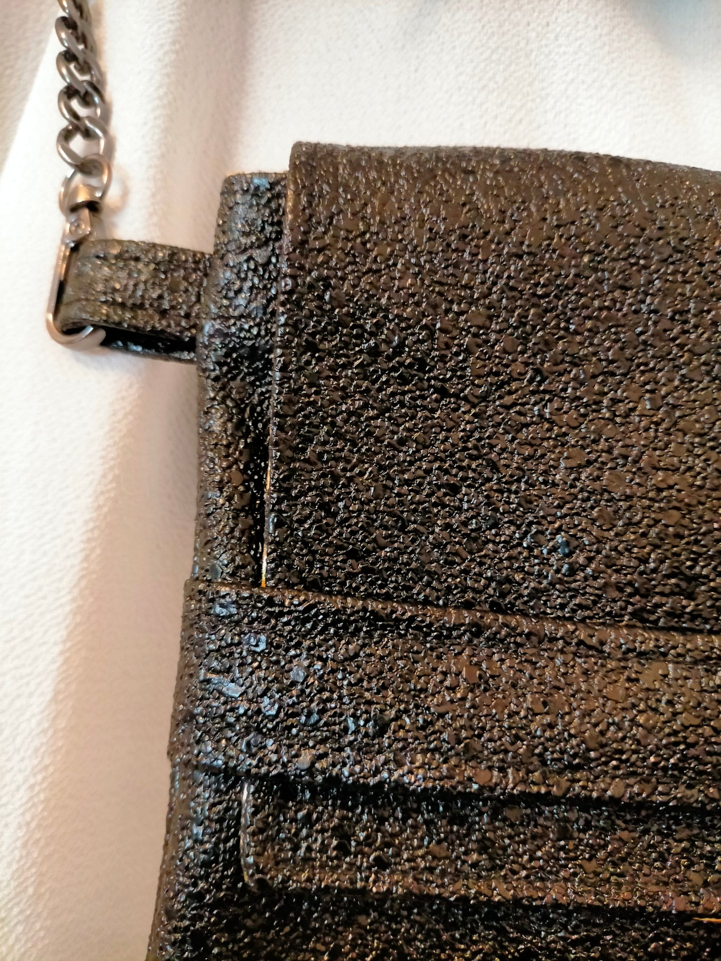 Brillance noire Pochette à bandoulière
