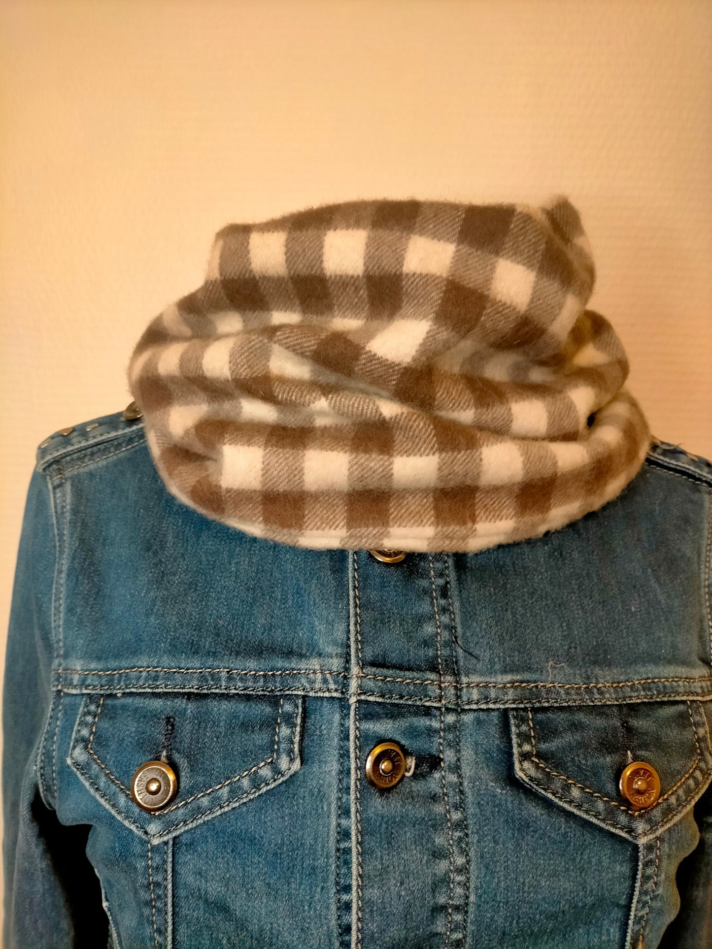 Carreaux et toi Snood / Tour de cou en lainage à carreaux
