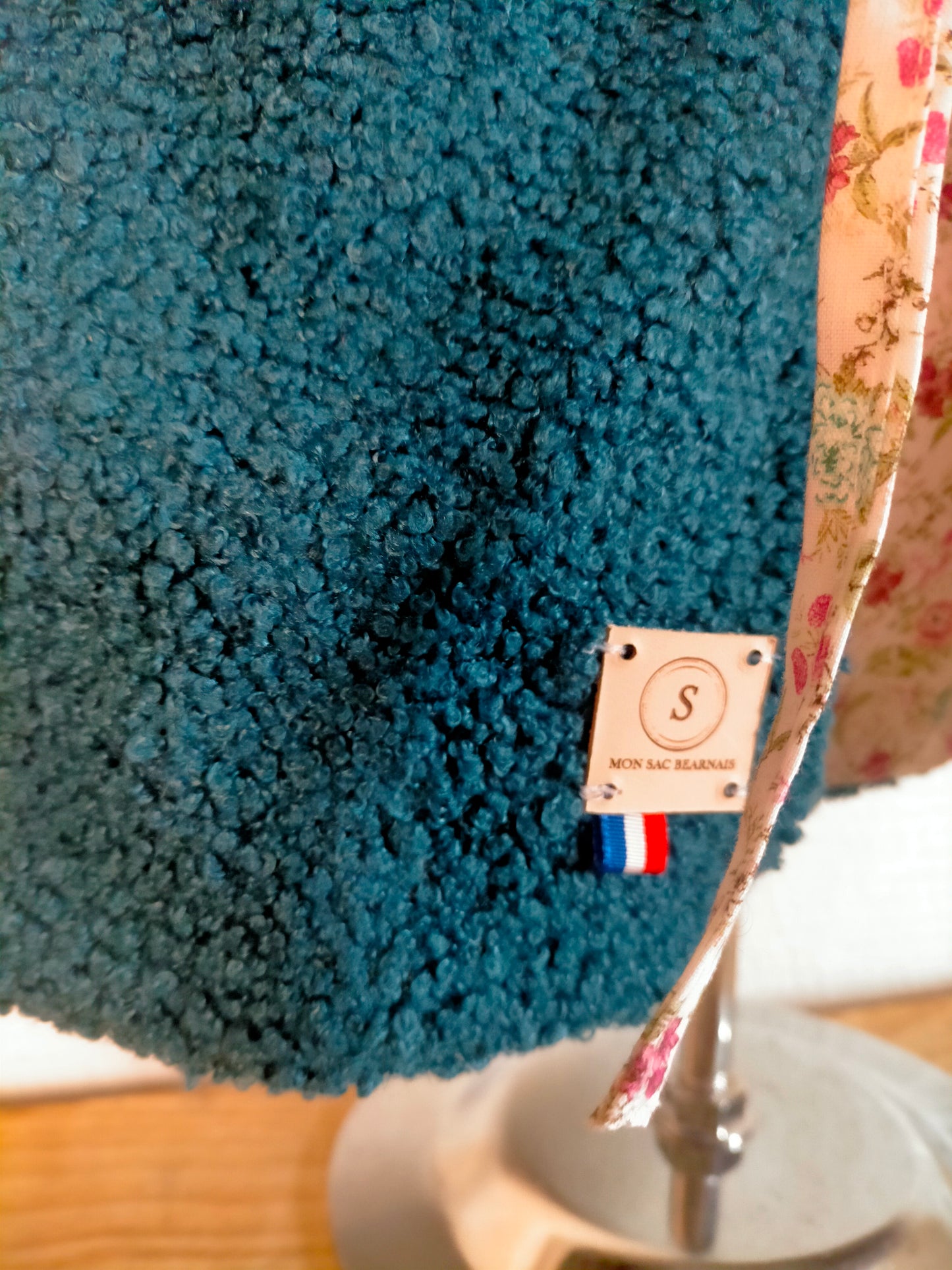Aimée Gilet réversible 3 ANS Bouclette bleu canard et coton
