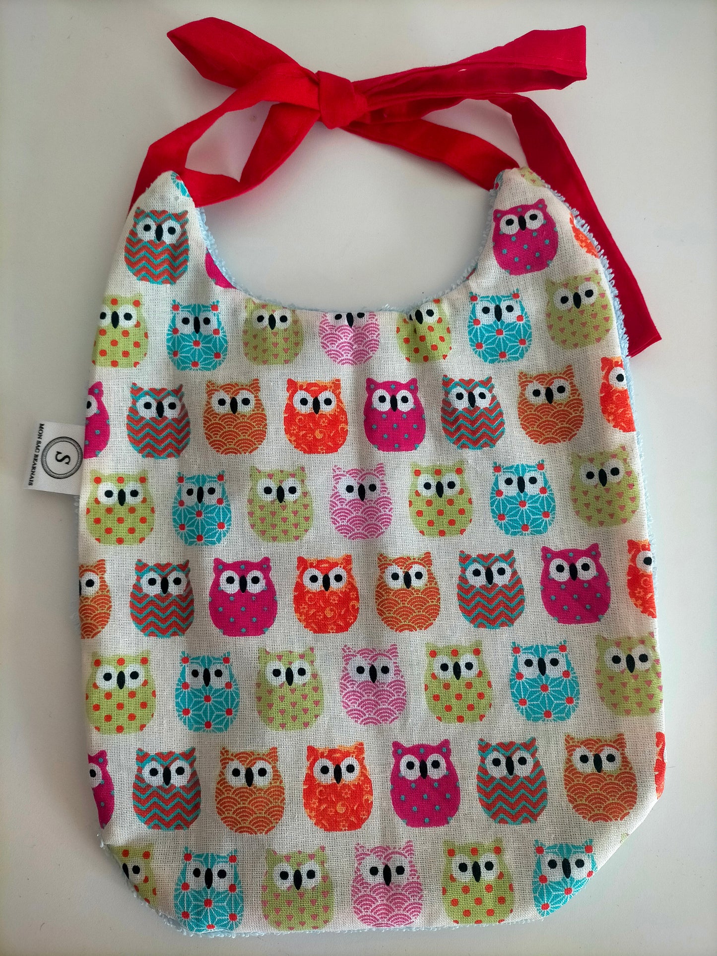 Bavoir Bébé Coucou hibou