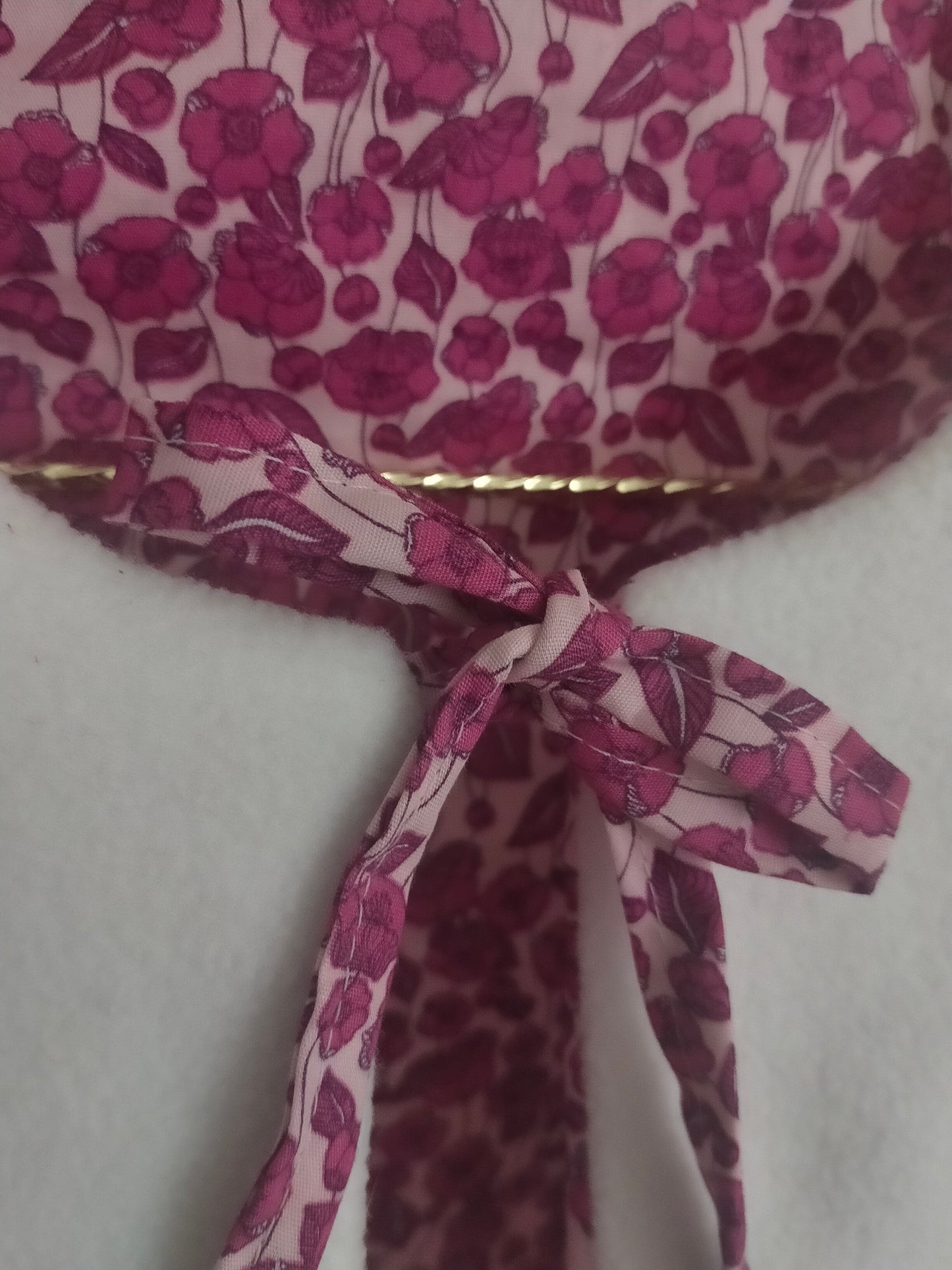 Bulle de neige Gilet réversible en polaire blanc et coton fleurs 3 ans
