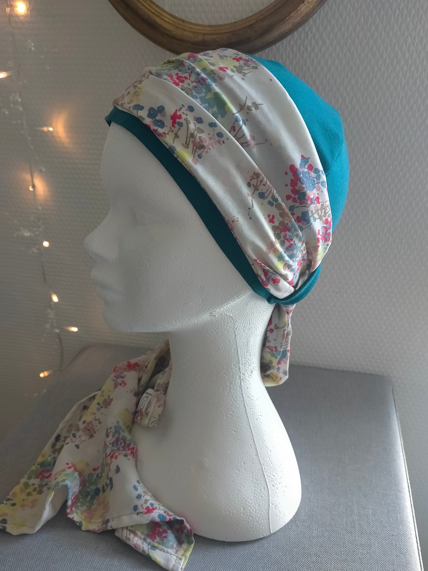 Sublimant 17 Ensemble bonnet de chimiothérapie/Alopécie et son foulard