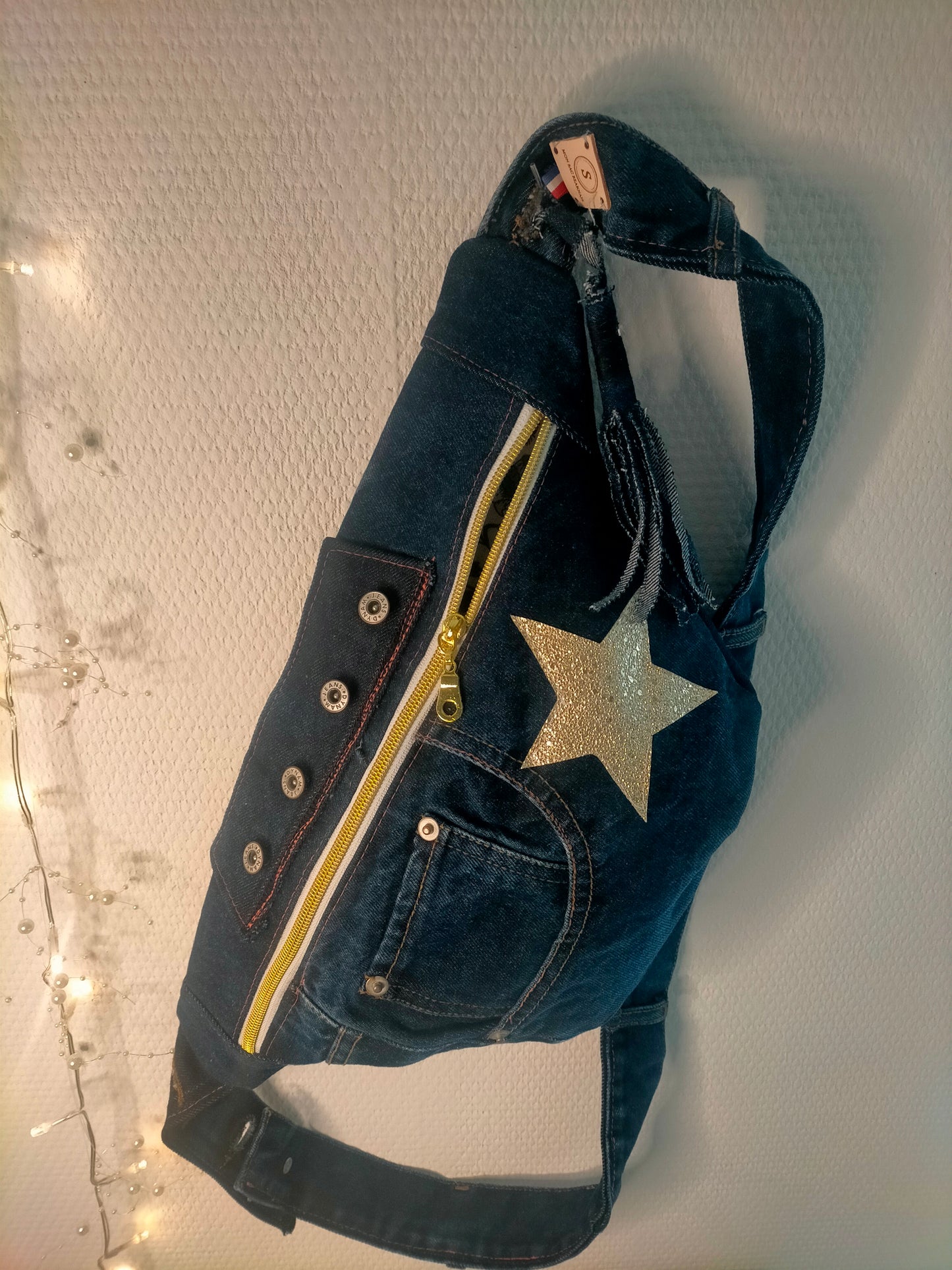 UPCYCLING jeans Sac banane en jeans