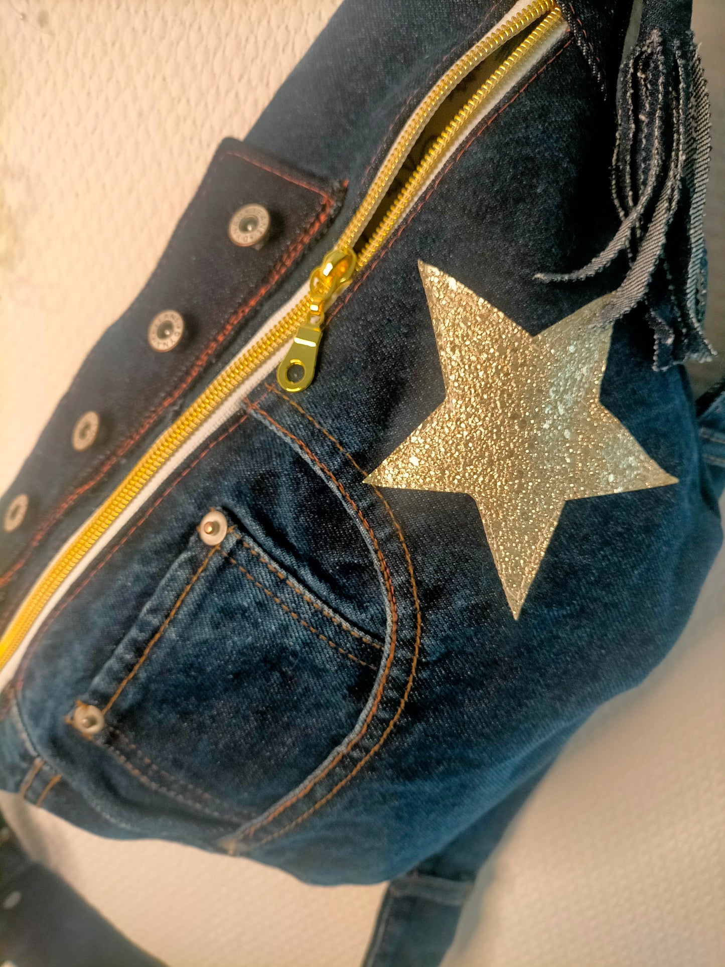 UPCYCLING jeans Sac banane en jeans