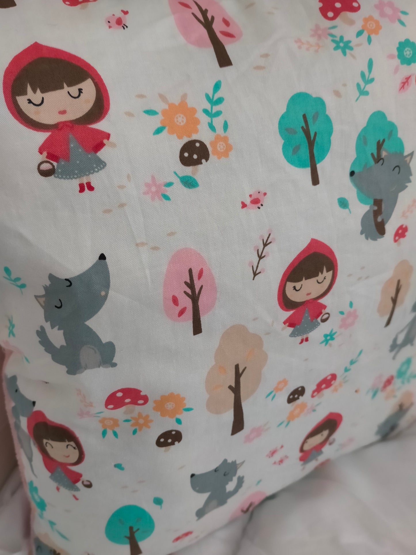 Cou-Zin Petit chaperon rouge fausse fourrure pailleté rose