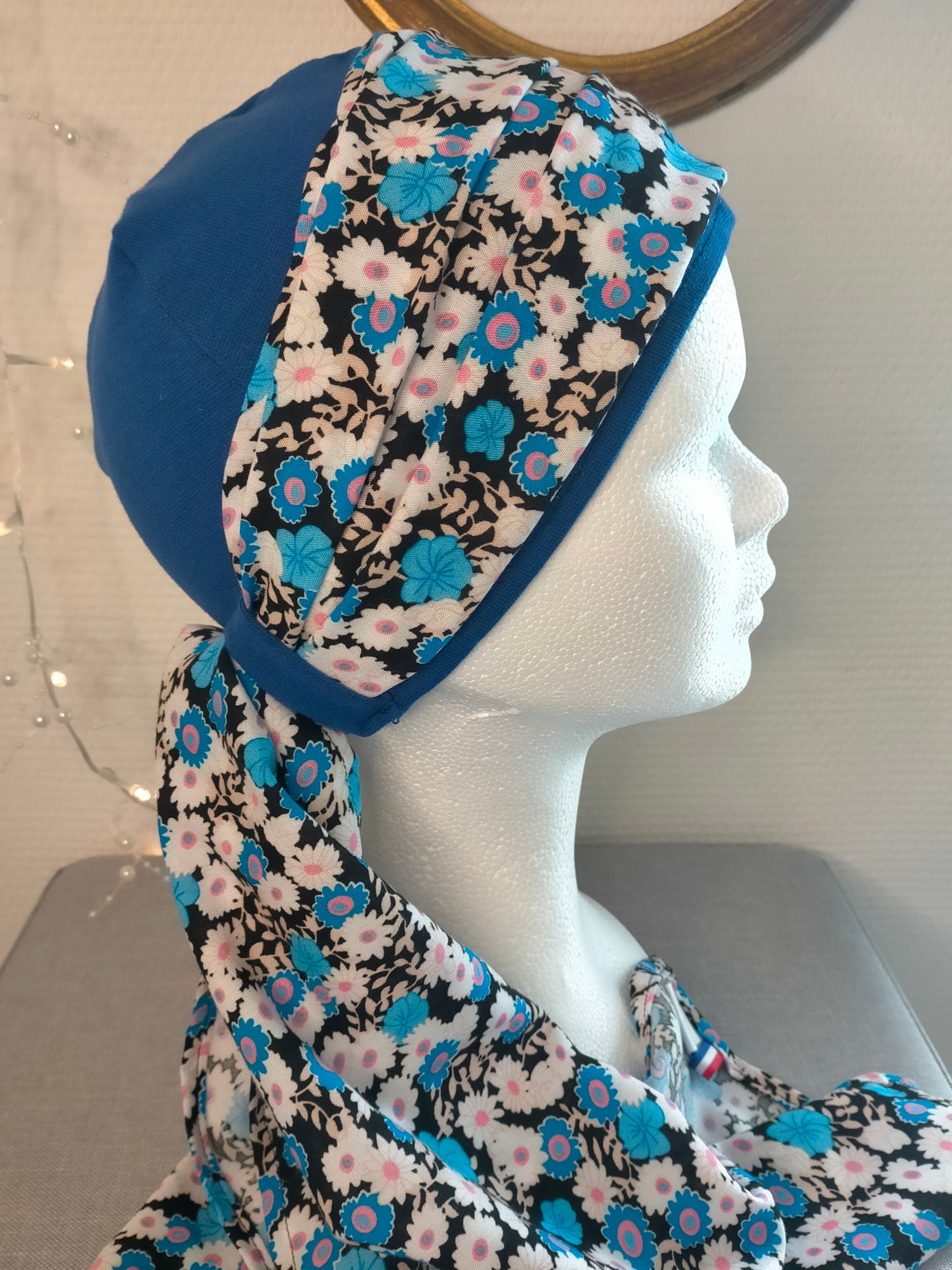 Sublimant 22 Ensemble Bonnet de chimiothérapie / Alopécie et son foulard assorti