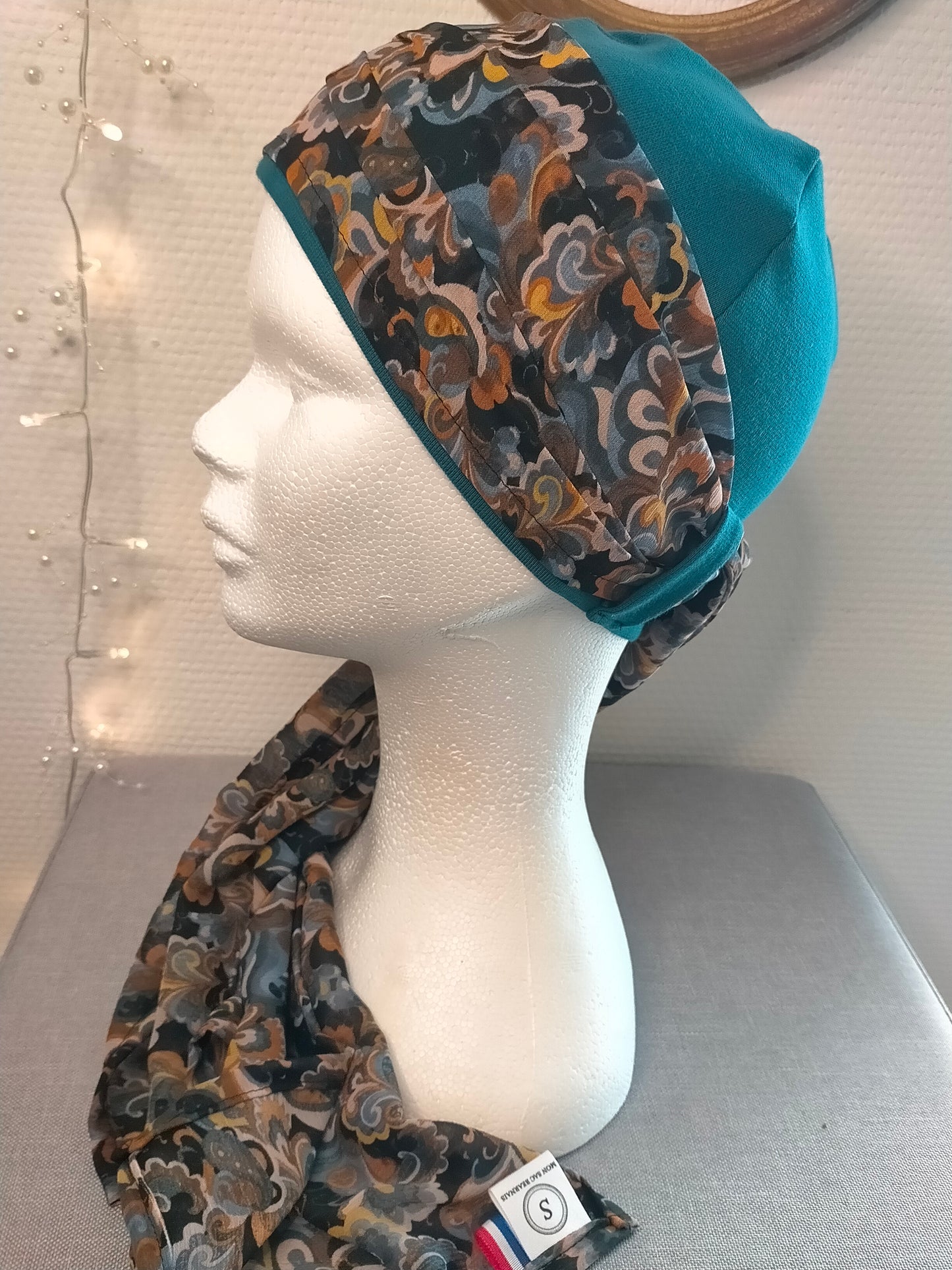 Sublimant 25 Ensemble Bonnet de chimiothérapie / Alopécie et son foulard voile