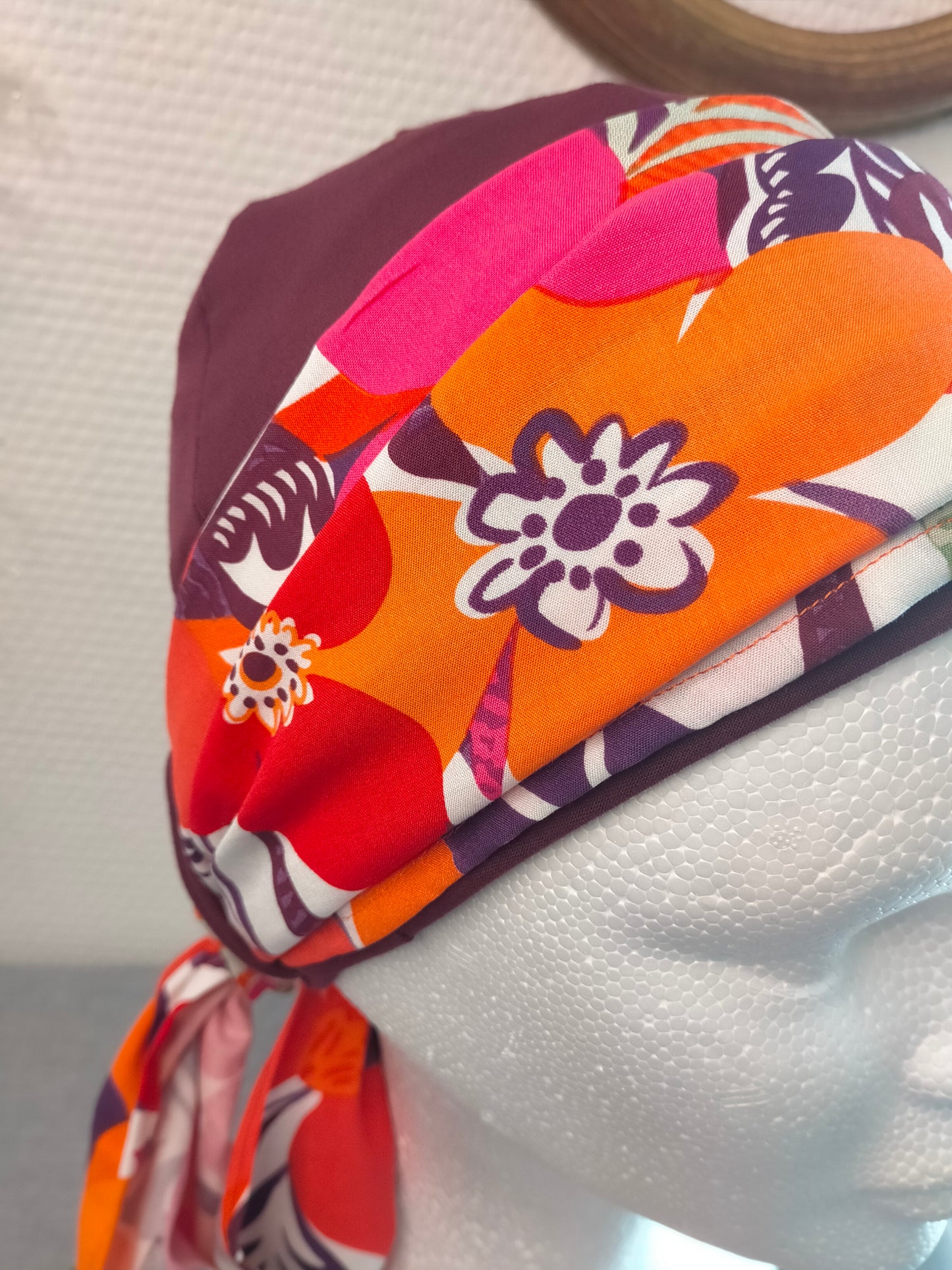 Sublimant 26 Ensemble Bonnet de chimiothérapie / Alopécie et son foulard assorti