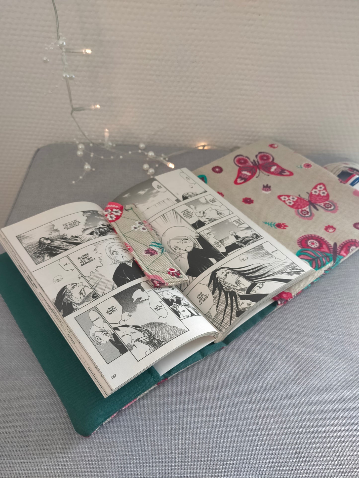 En poche Papillon Protège livre format poche 18 cm