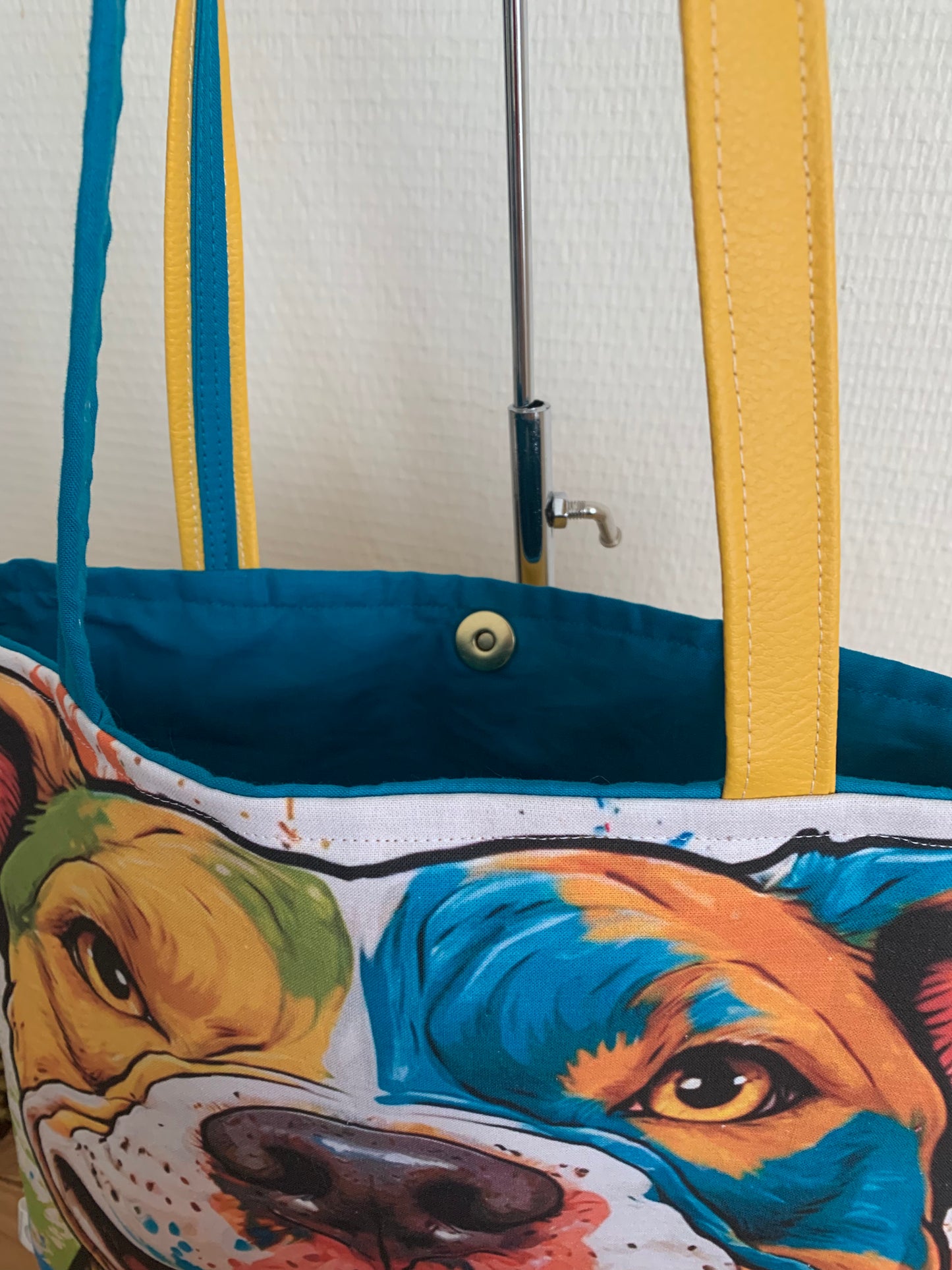 Clark le chien Sac en simili cuir jaune poussin