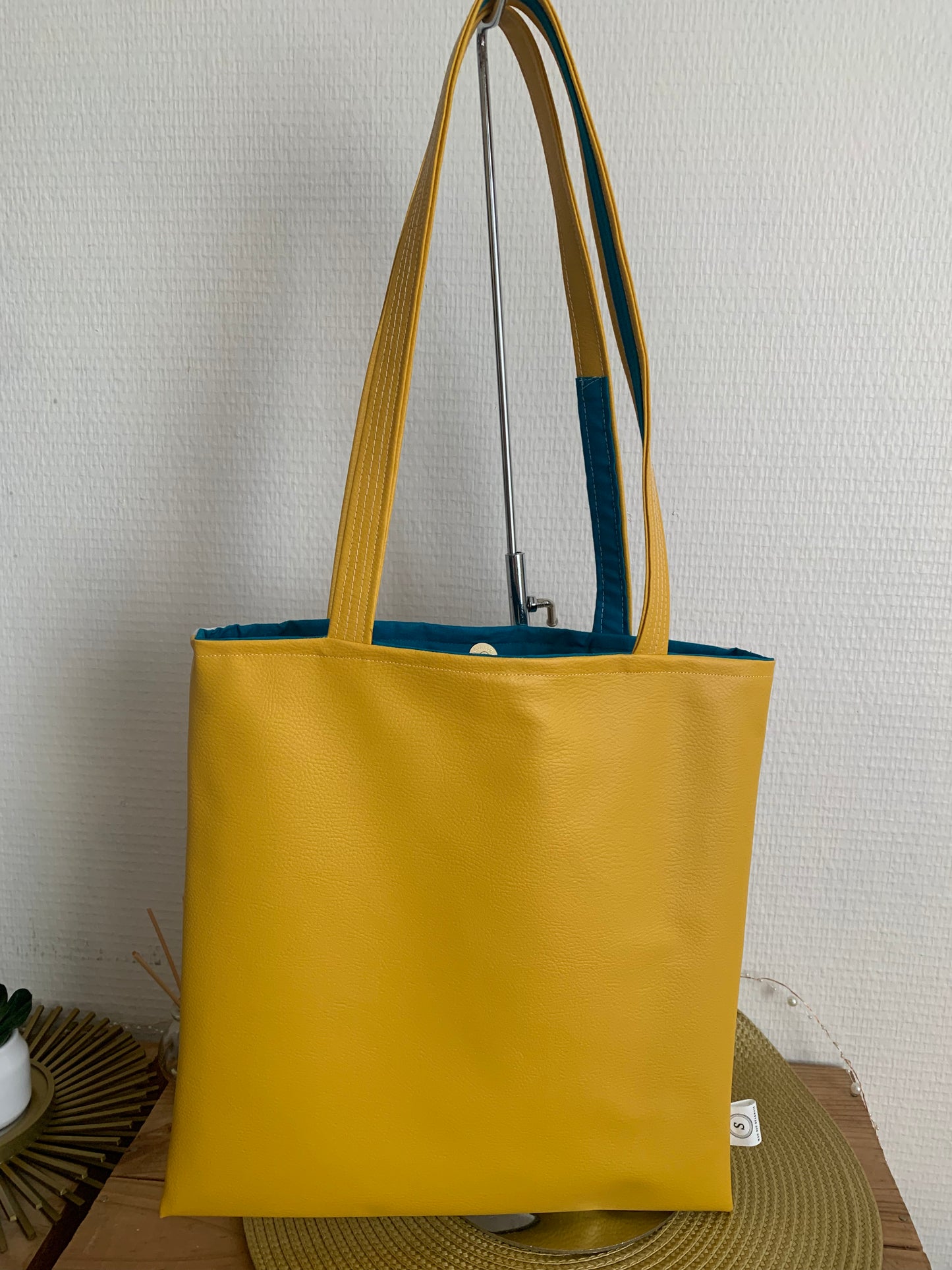 Clark le chien Sac en simili cuir jaune poussin