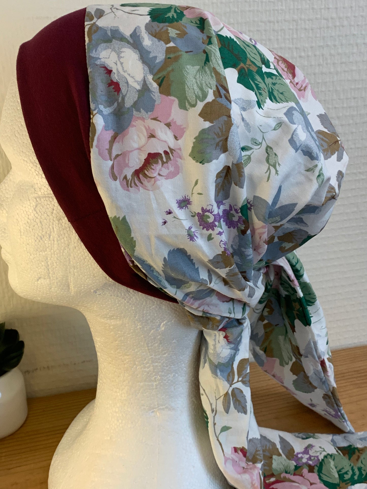 SUBLIMANT Grand bonnet de chimiothérapie foulard légèreté coton N22