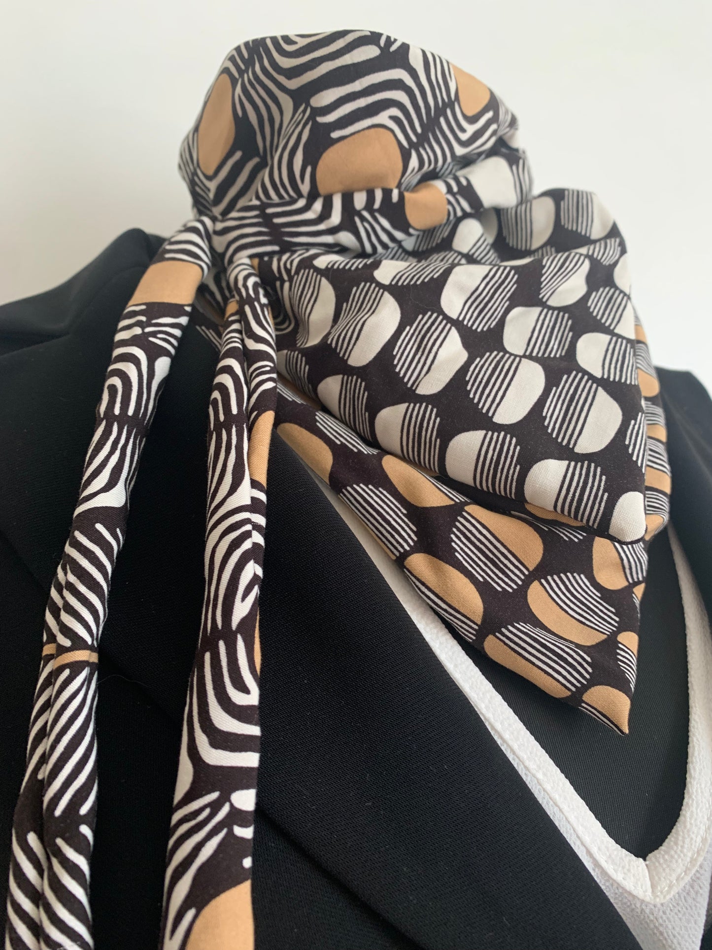 MIMI 12 Foulard façon bandana à lanières