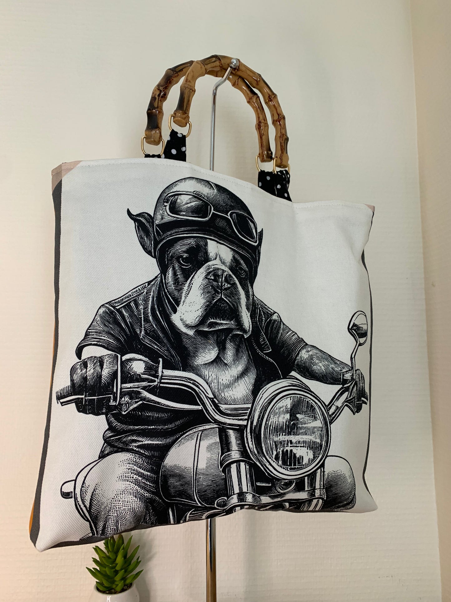 William le chien motard Sac cabas MODELE UNIQUE