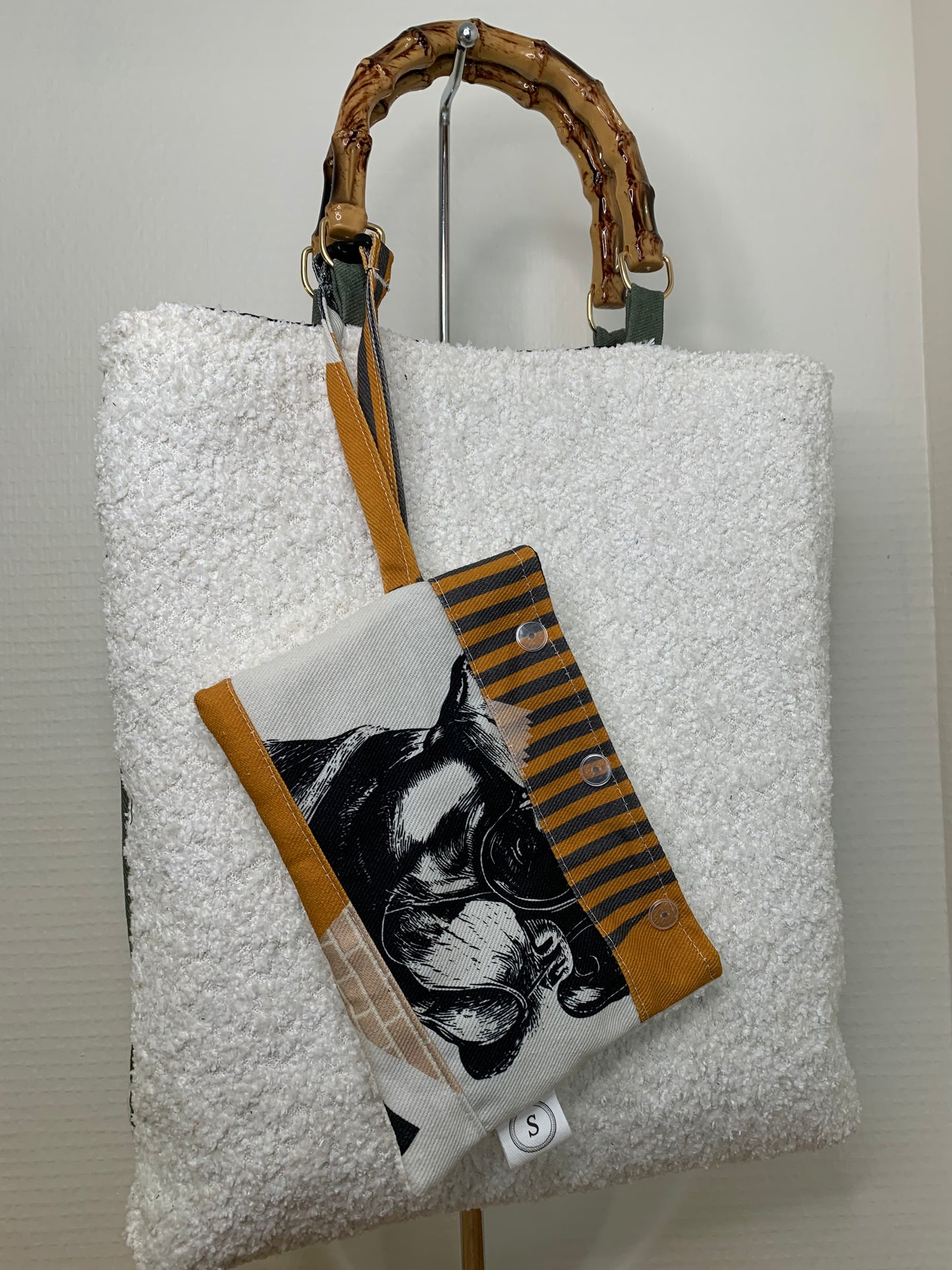 Herman Sac bouclette et pochette Modèle UNIQUE