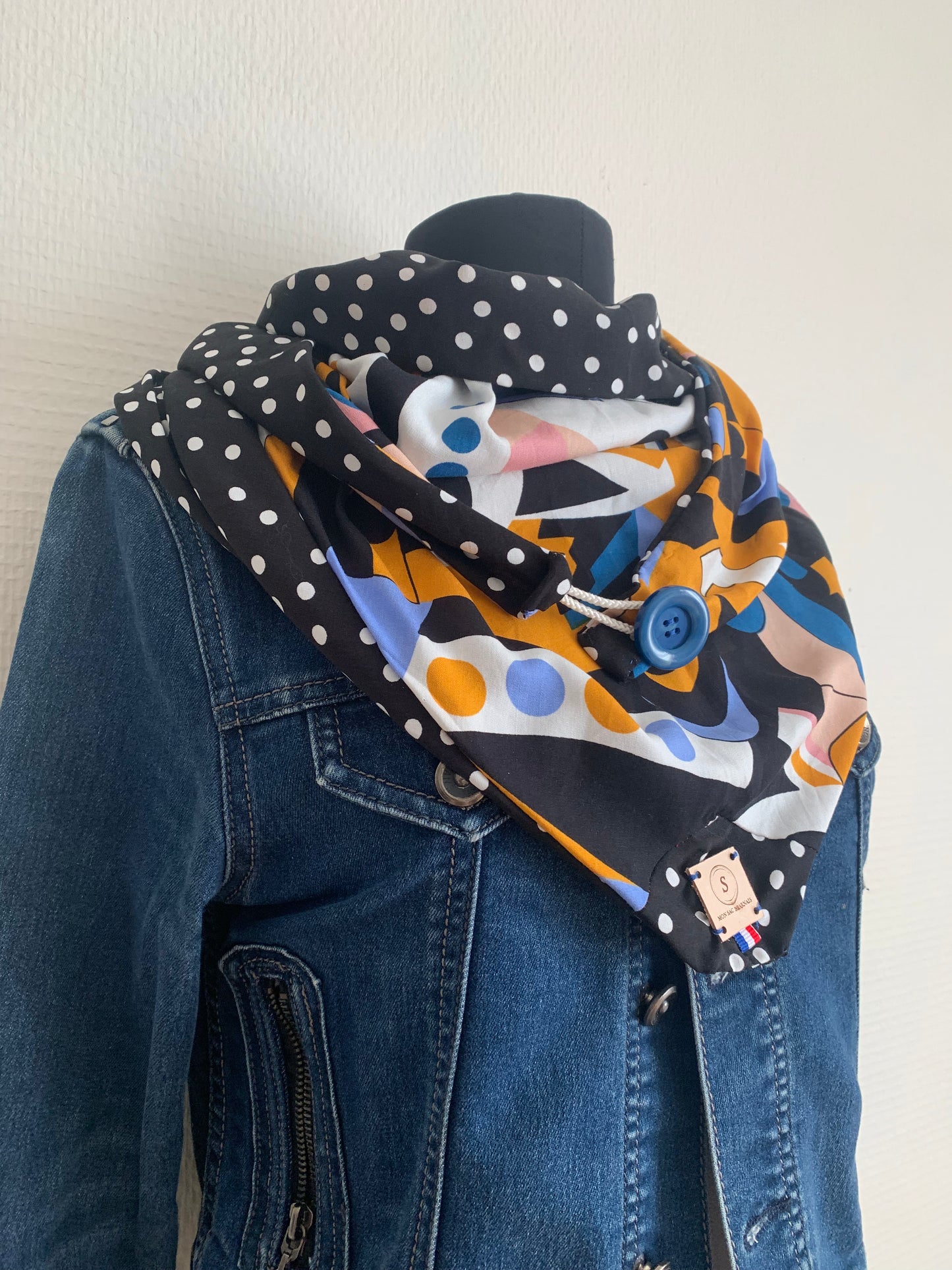 Chechy Foulard triangle REVERSIBLE